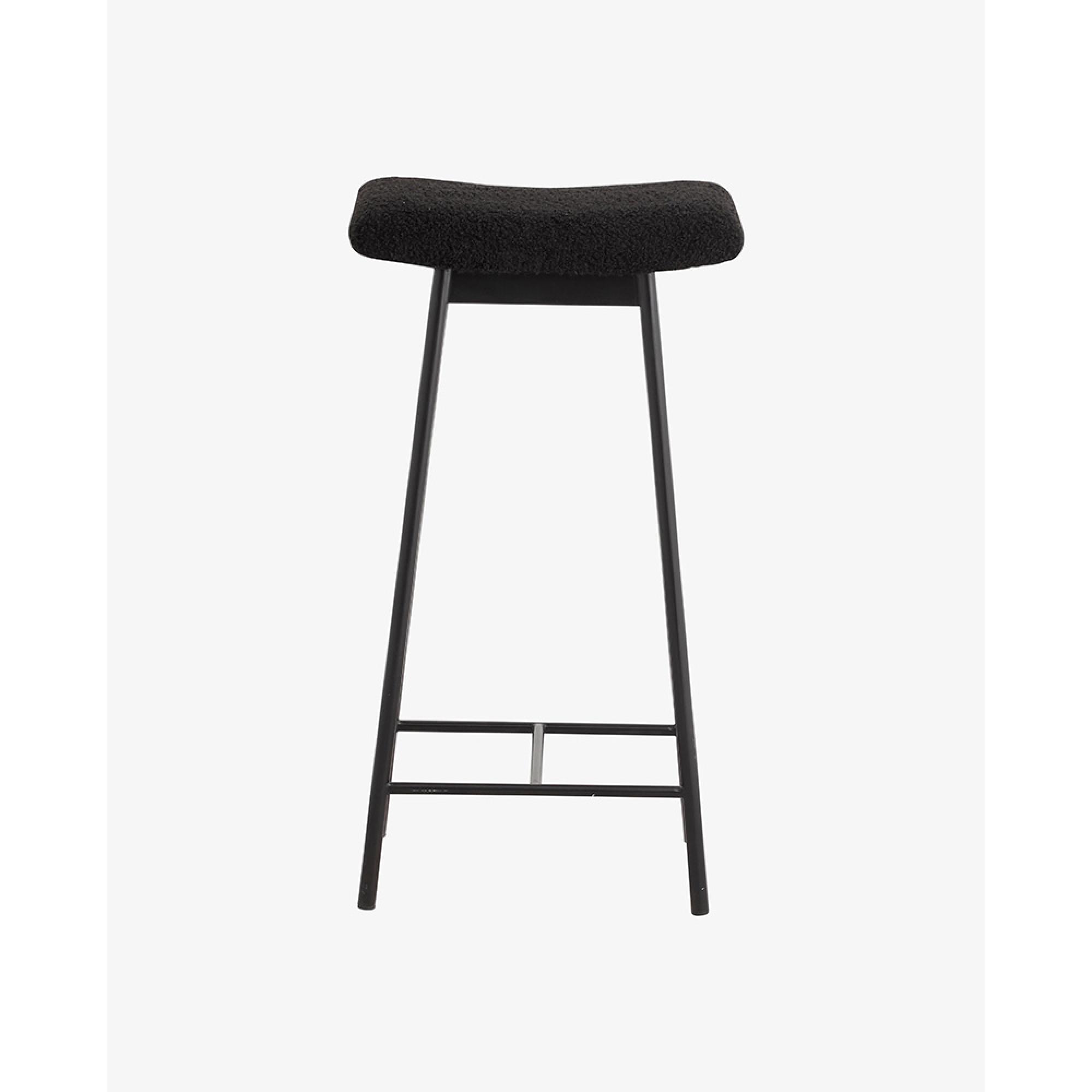 Zala Barstool - Black Fabric