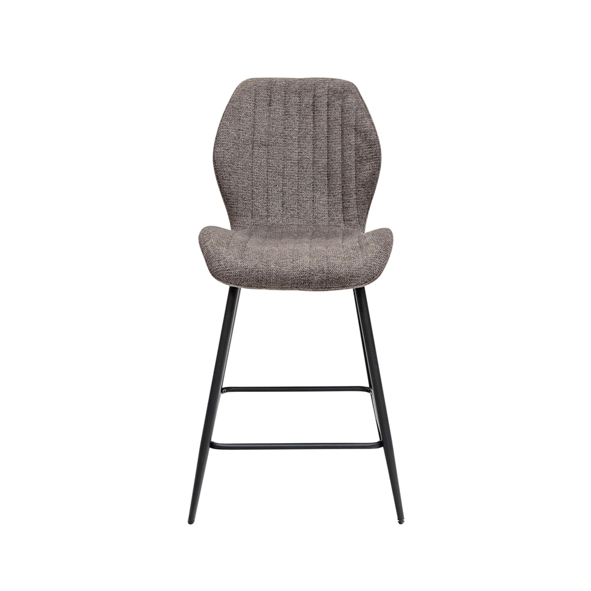 Bardo Counter Stool - Set of 2 - Fabric - Charcoal