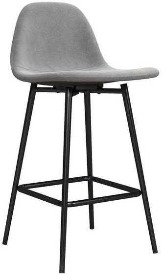 2 x Cabell Grey Velvet Barstool - S025412UK
