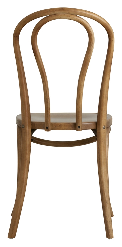 Bistro Bar Chairs - Set of 2 - Wooden - Brown