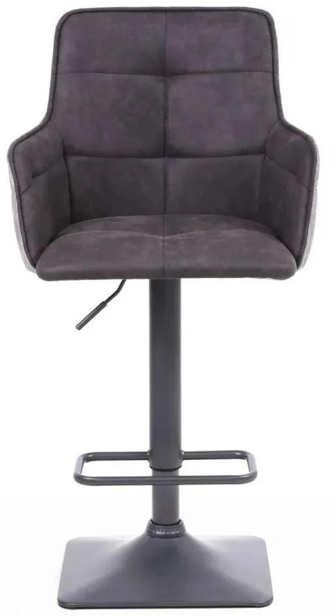 Orion Barstool - Set of 2 - Suede - Dark Grey