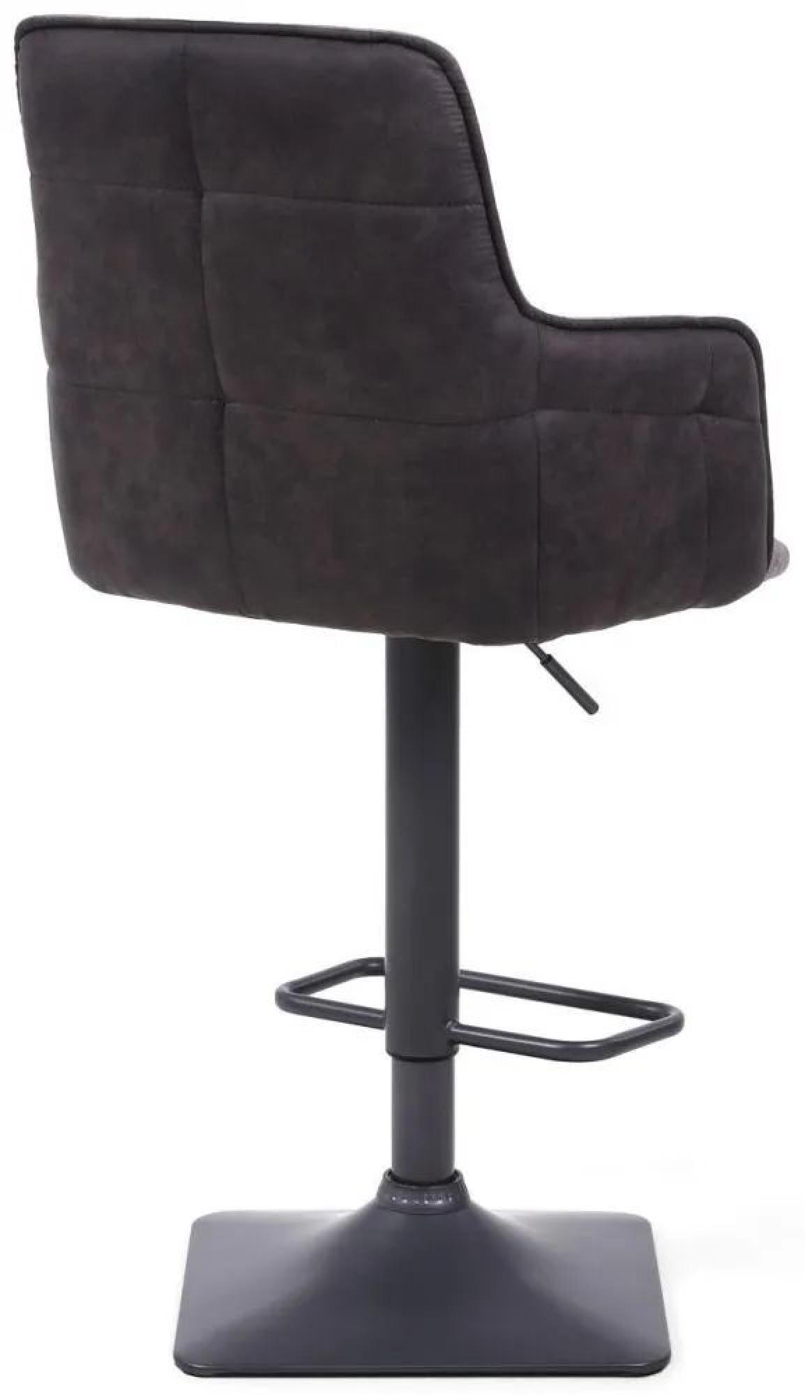 Orion Barstool - Set of 2 - Suede - Light Grey