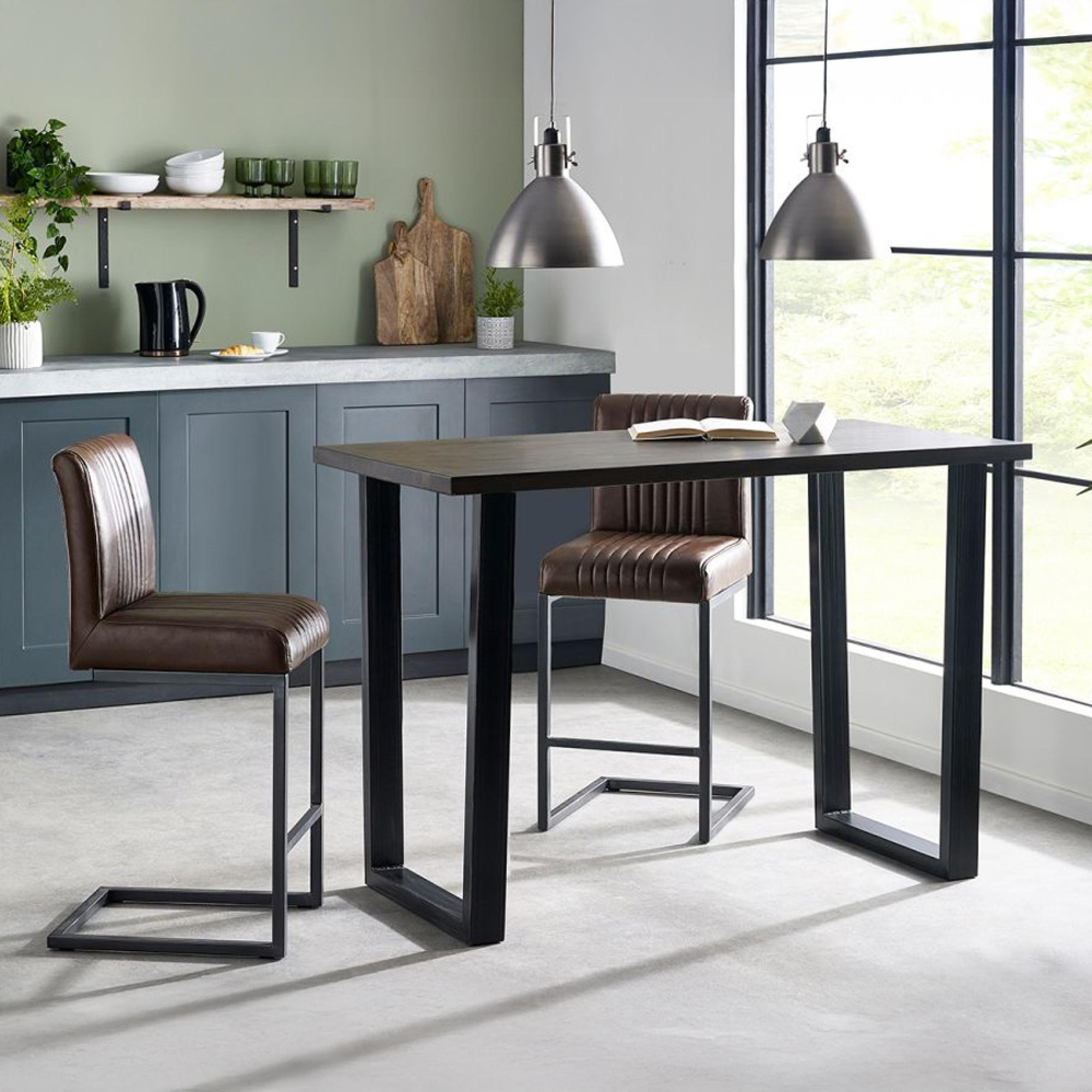 Brooklyn Bar Table - Dark Oak