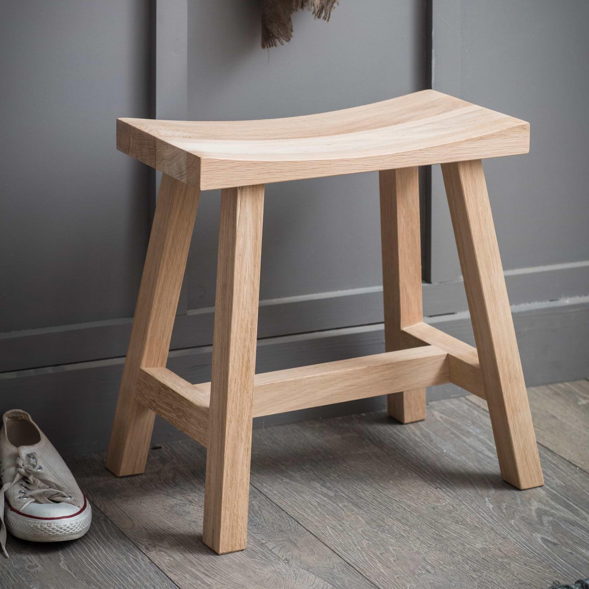 Clockhouse Stool Carbon and Natural Oak