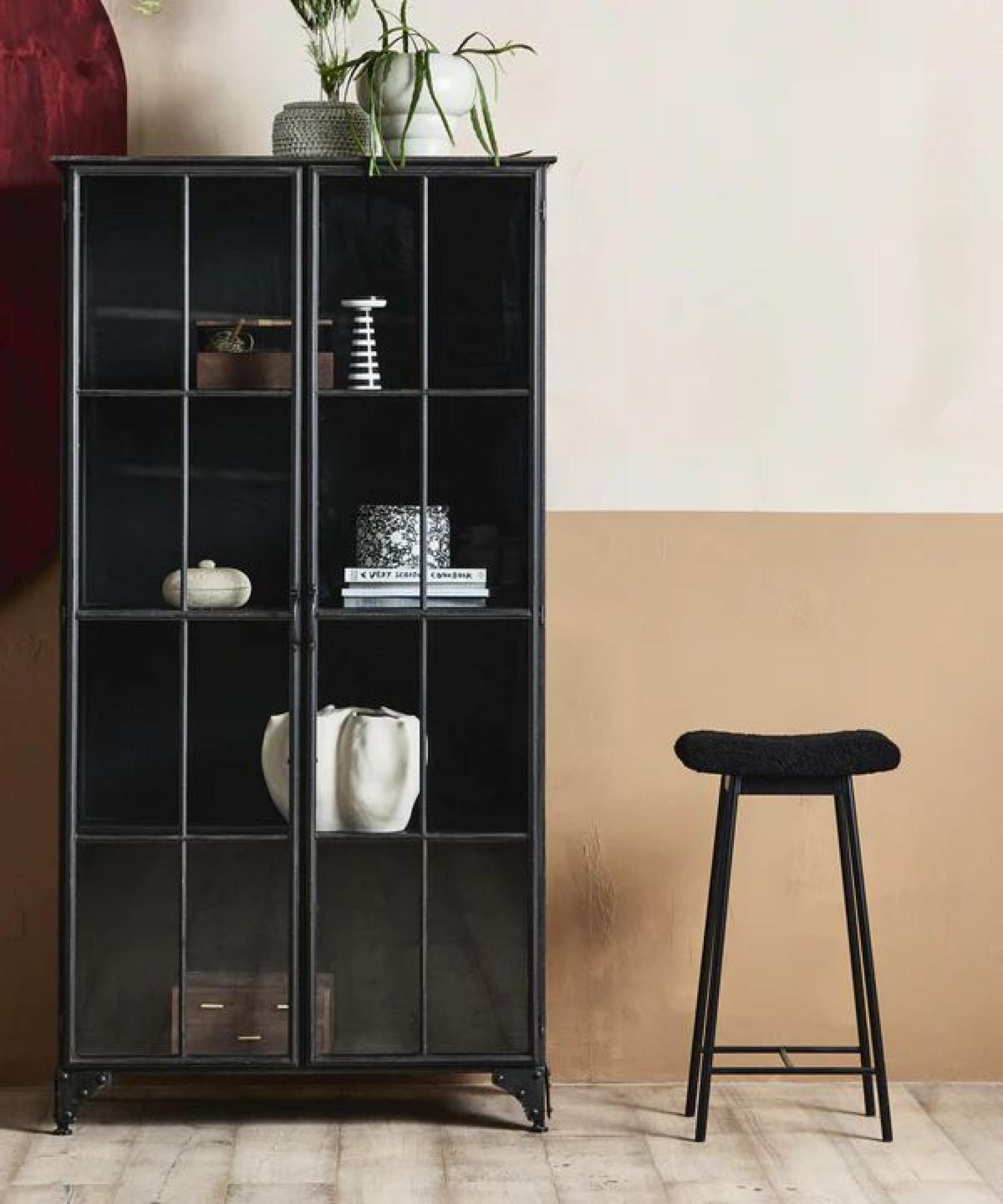 Zala Barstool - Black Fabric
