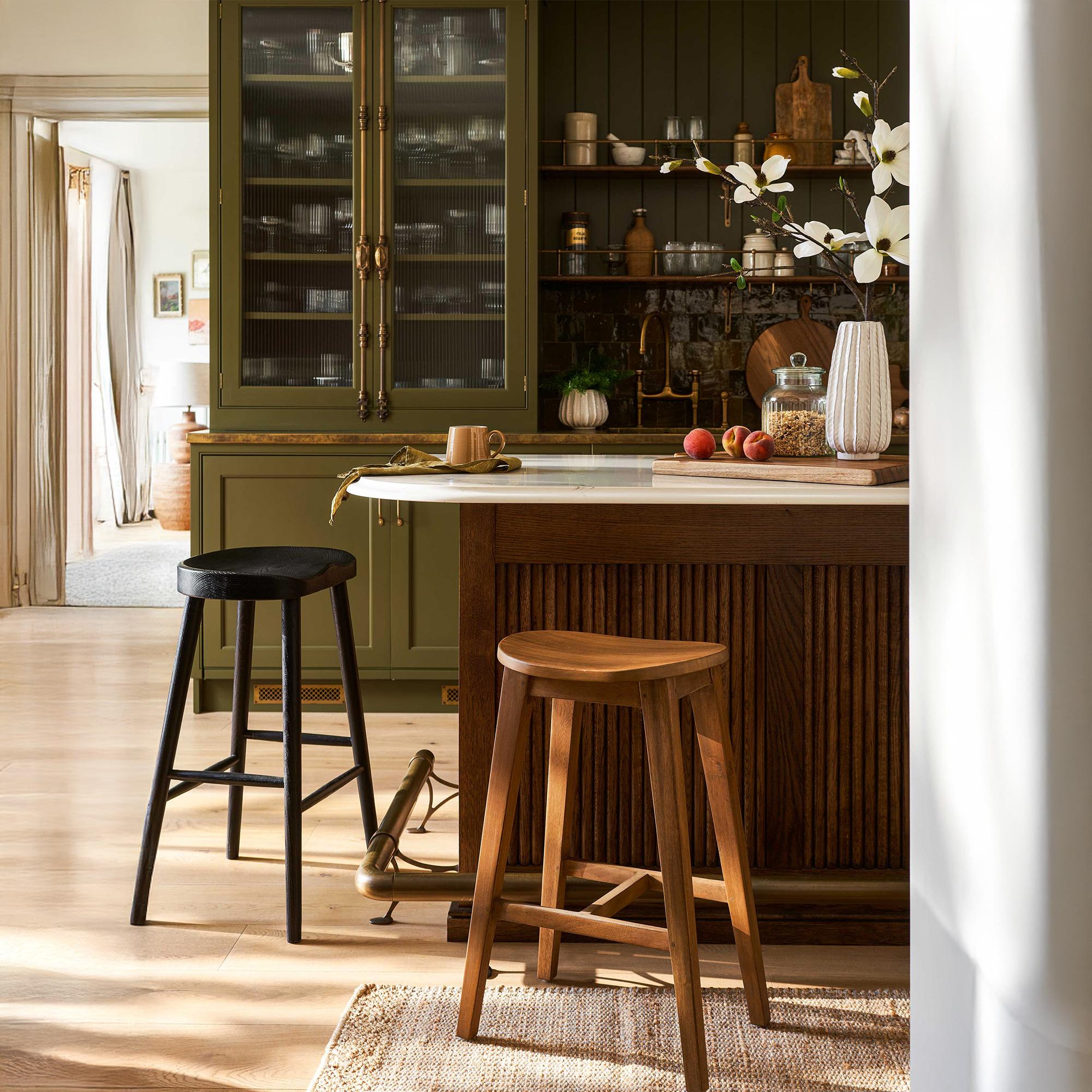 Walcote Bar Stool Natural Wood