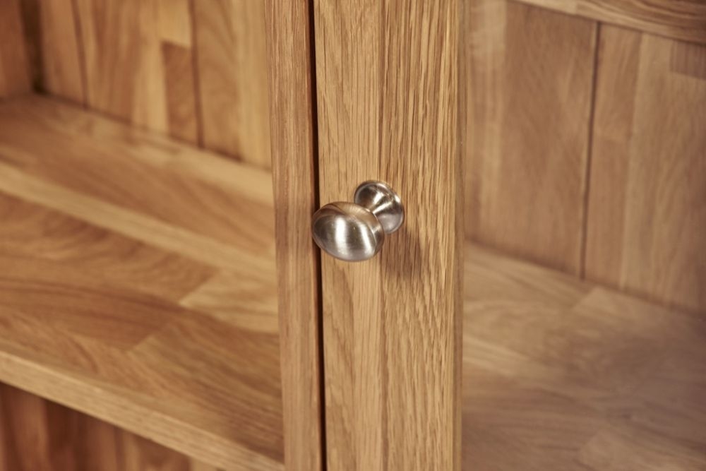 Shaker Oak Glass Door Dresser Top