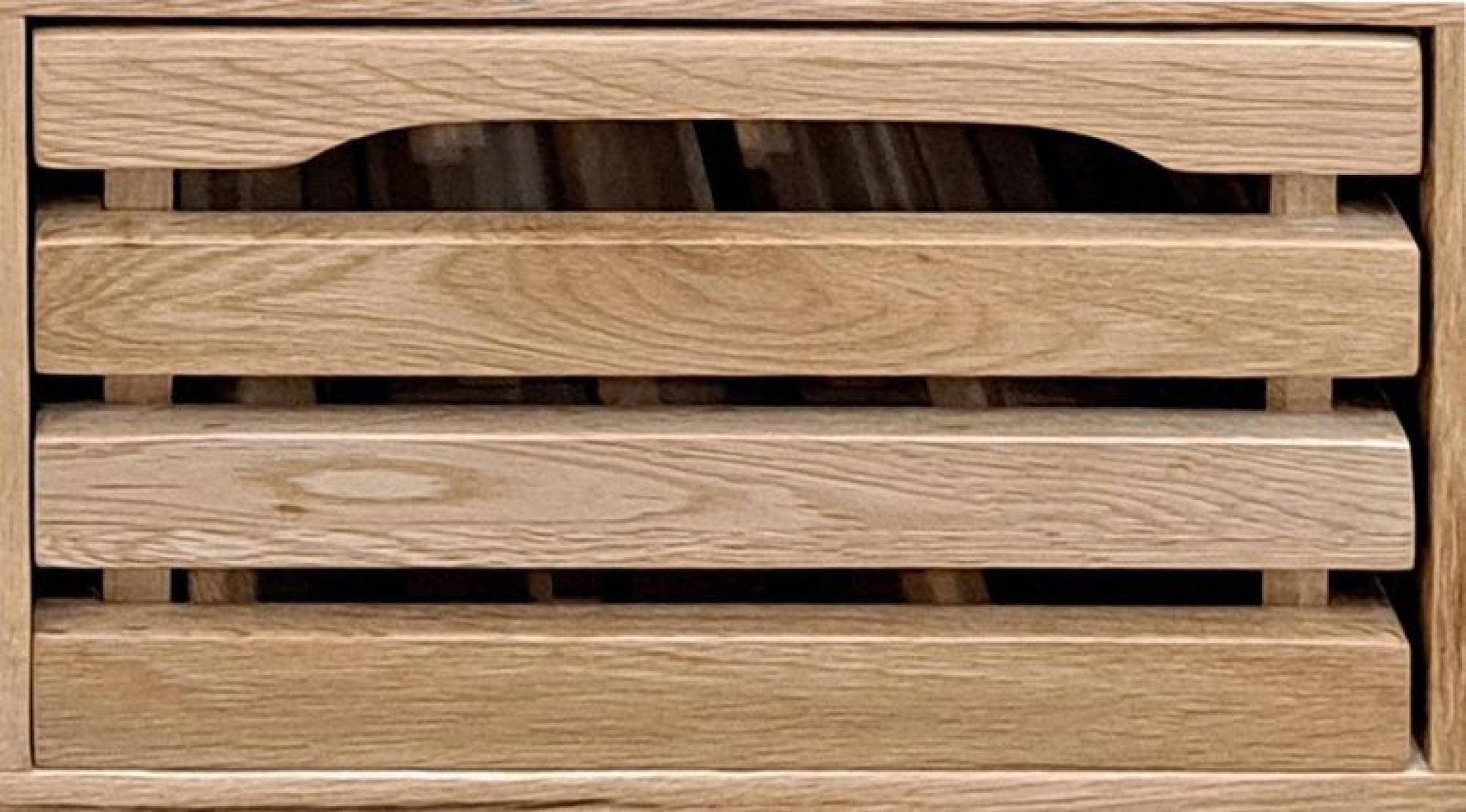 Oak Kitchen Island - 1 Drawer - Black Granite Top