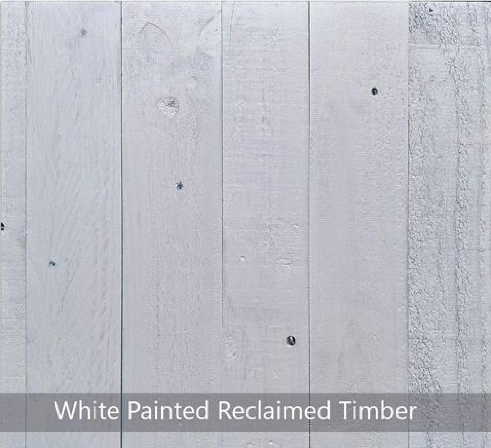 Splash of White Reclaimed Wood Kitchen Island - 2 Door