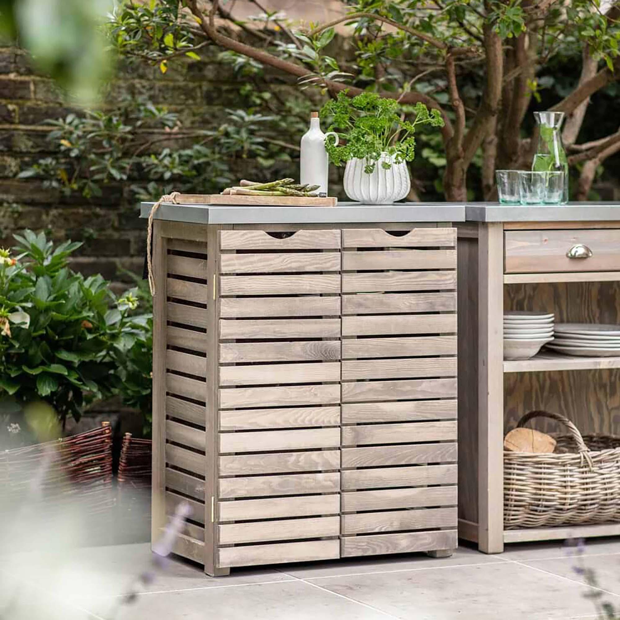 Aldsworth Slatted Storage Unit Natural Wood