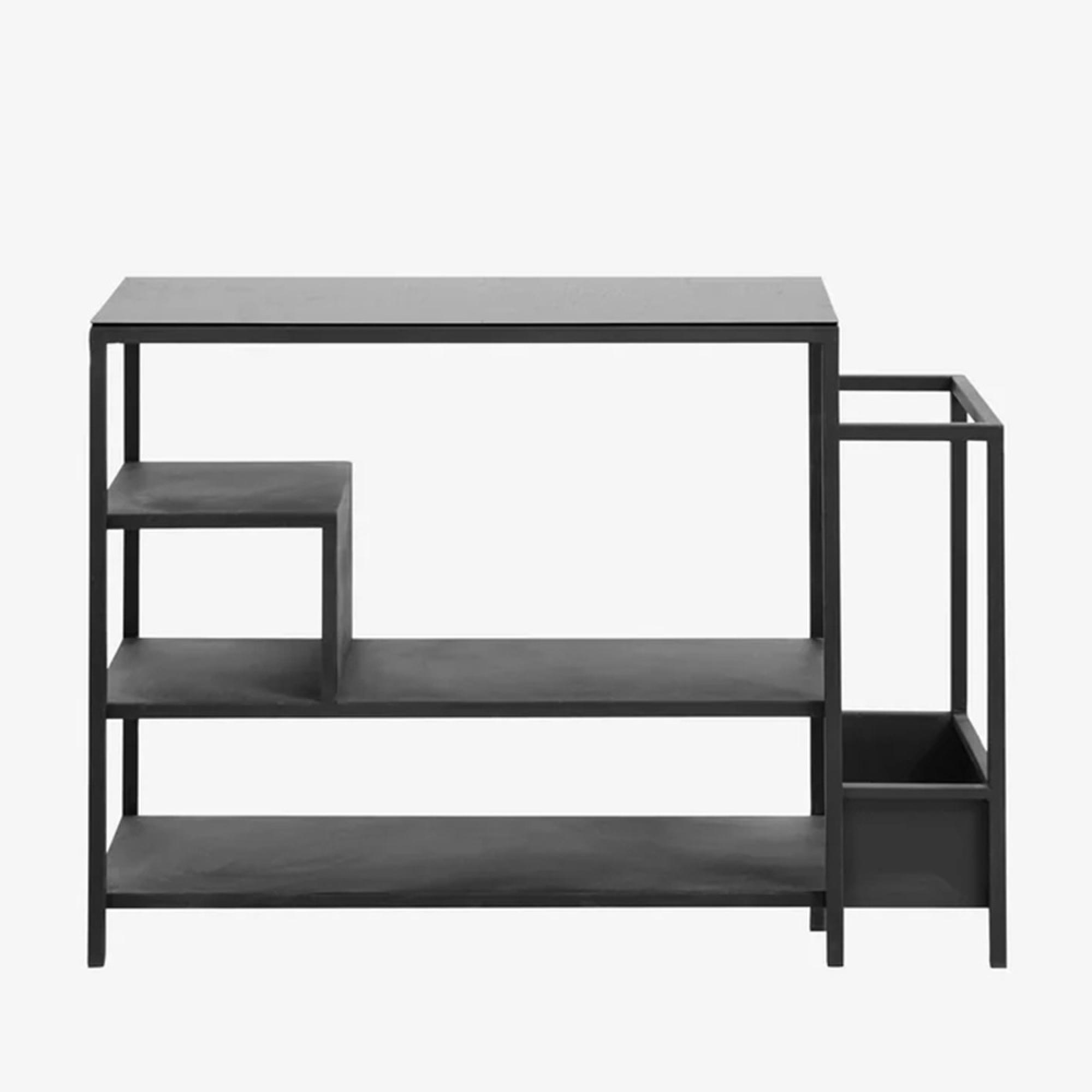 Bookcase - Glass Top - Black