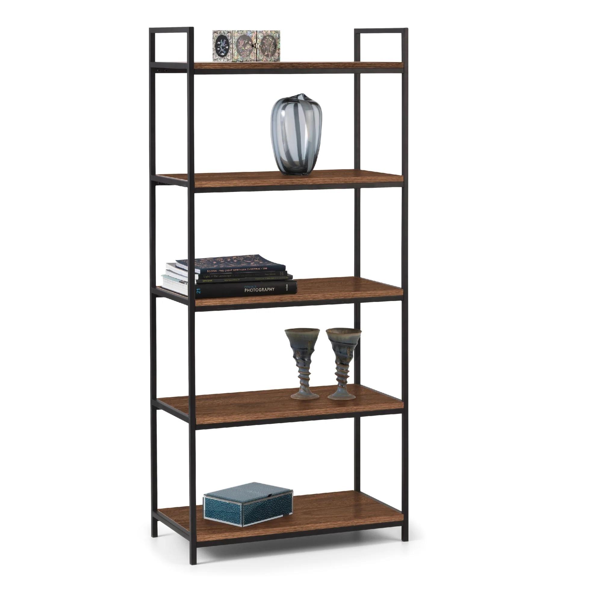 Tribeca Open Tall Shelving Unit - Walnut