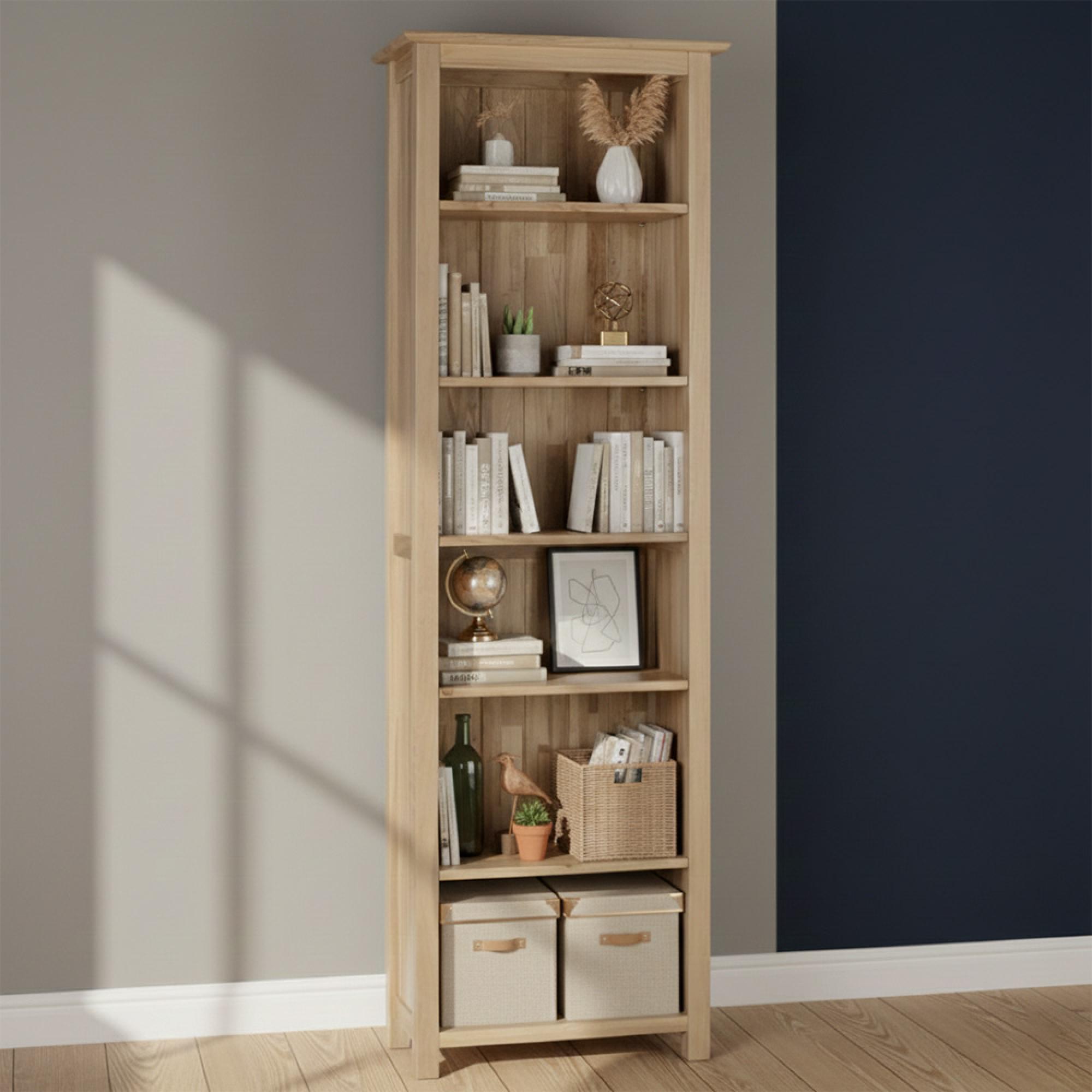 Nimbus Bookcase - Narrow Tall - Oak