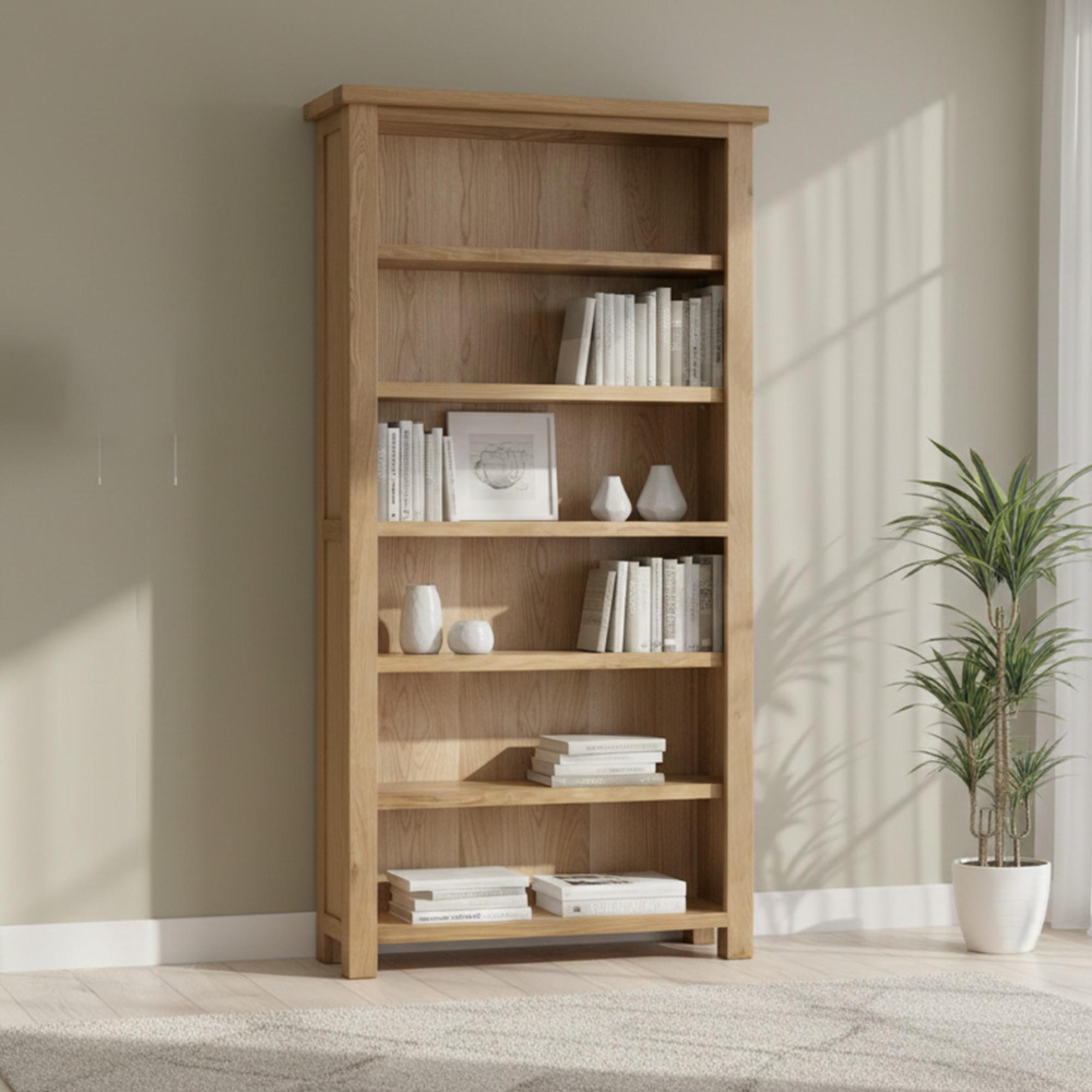 Appleby Bookcase - High - Oak