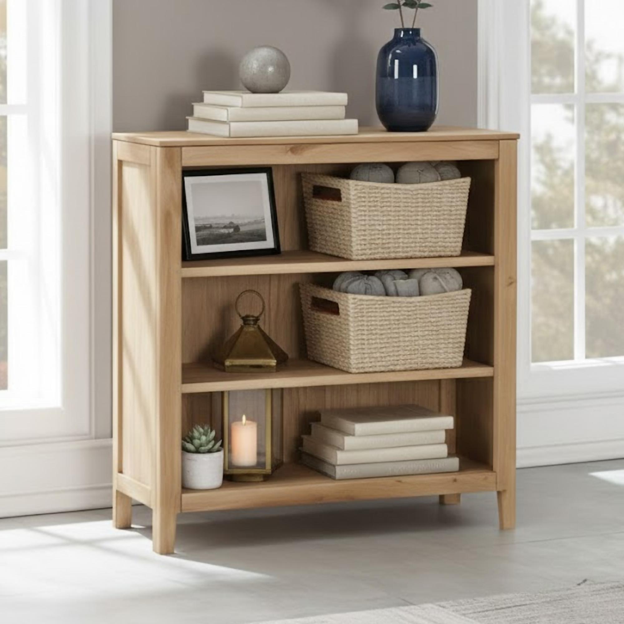 Dunmore Low Bookcase - Oak