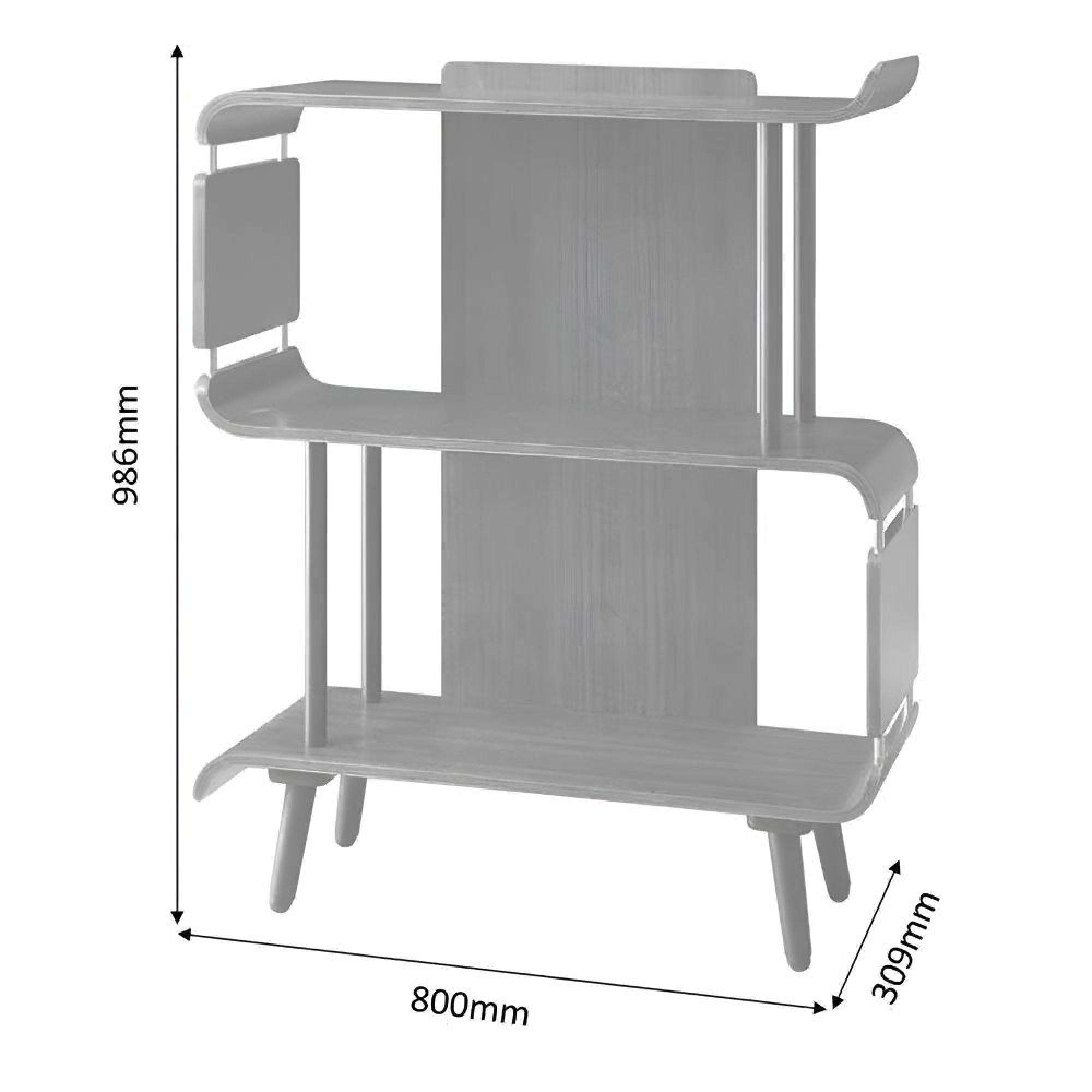 San Francisco Short Bookcase - Ash - PC611