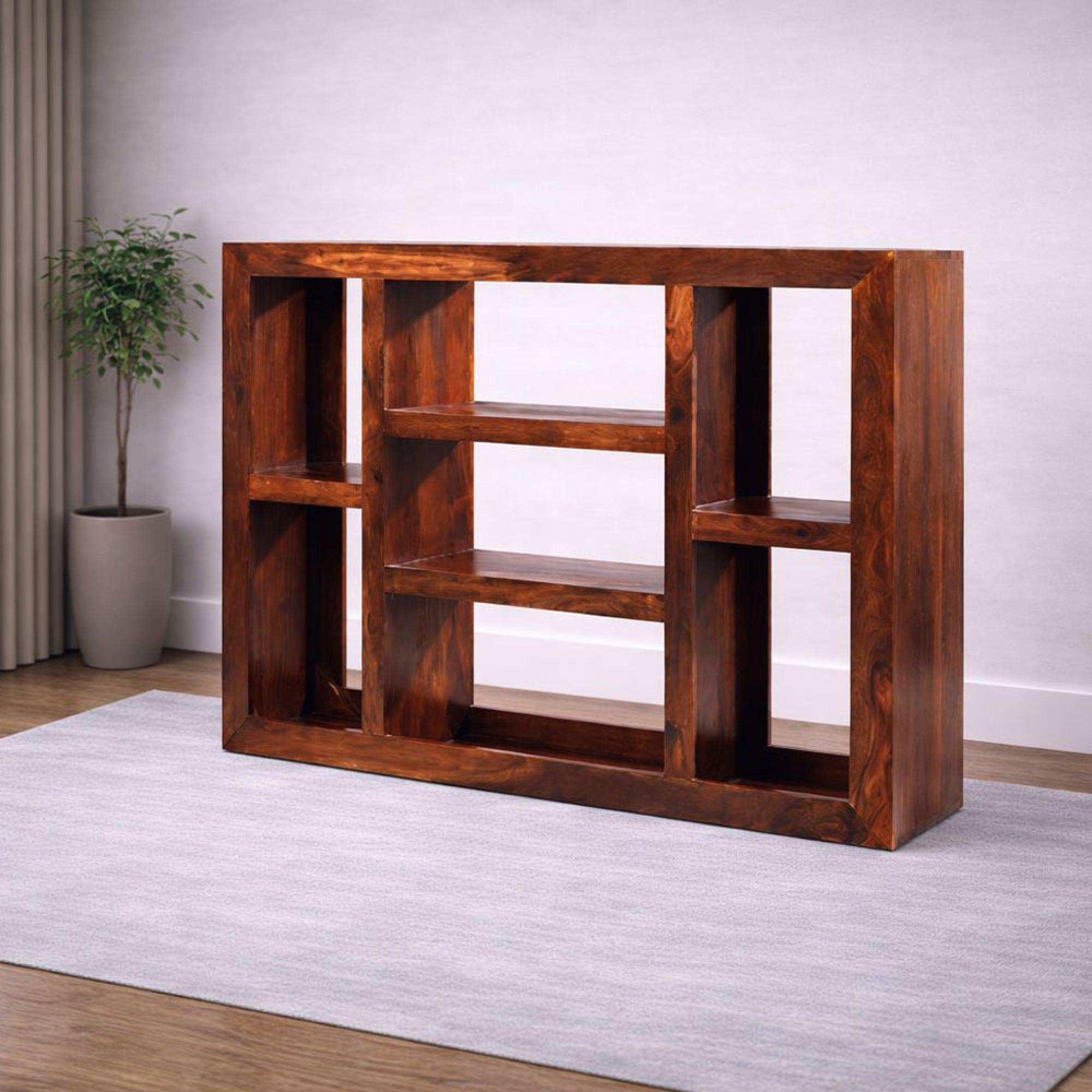 Cube Sheesham Large Multi Shelf