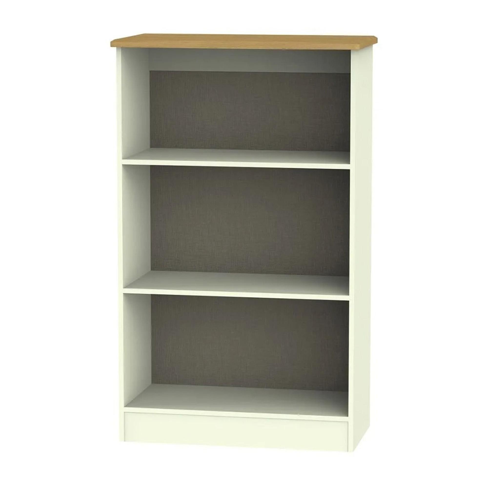 Warwick Bookcase - Cream and Oak