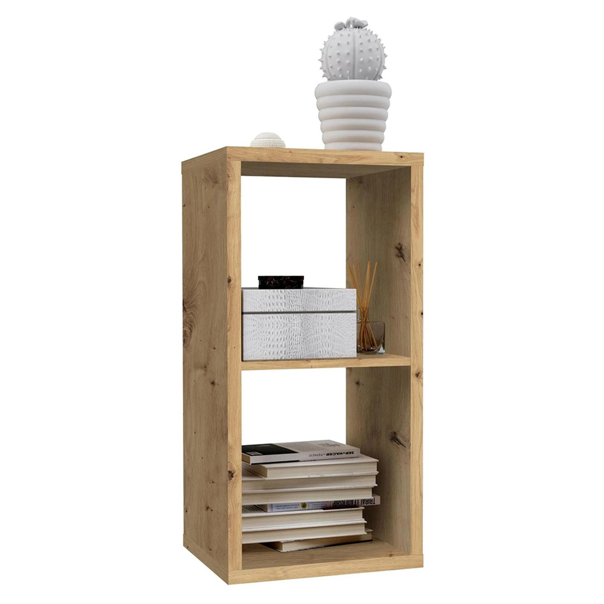 Mauro Shelving Unit - 2 Open - Artisan Oak