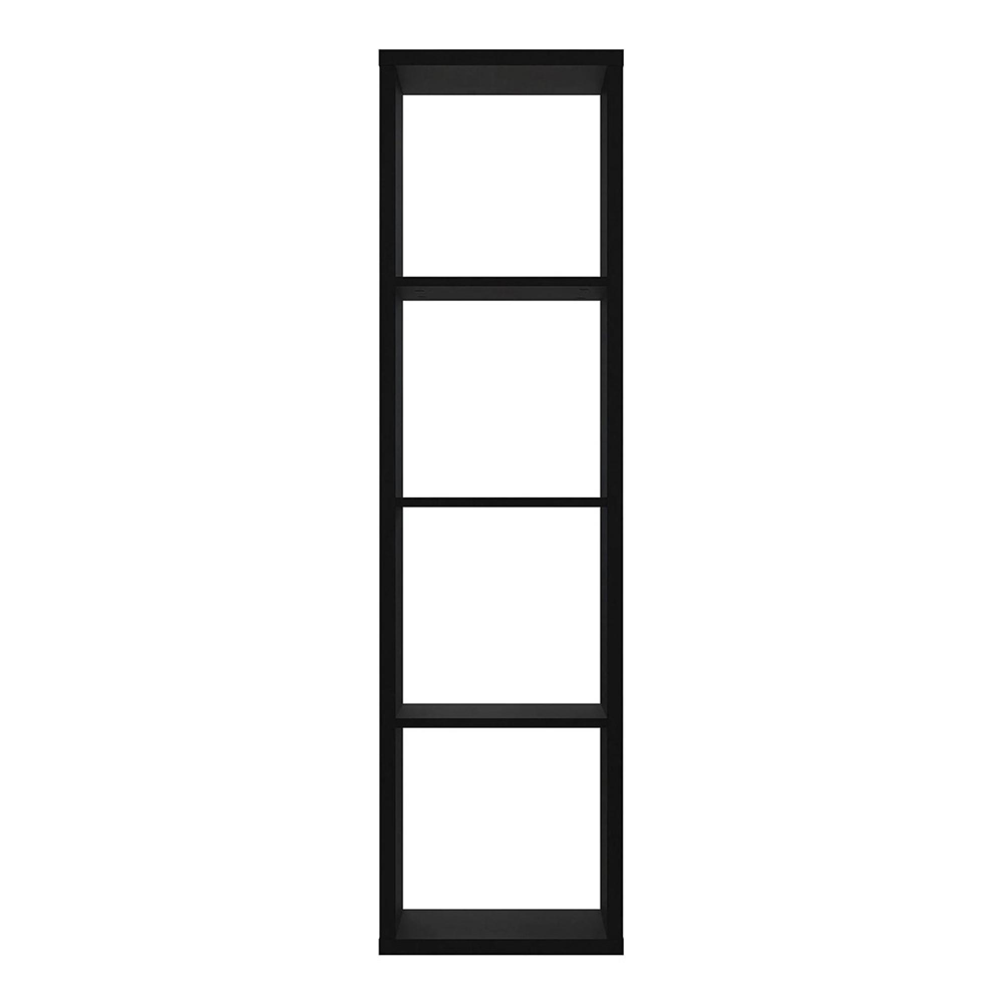Mauro Shelving Unit - 4 Open - Matt Black