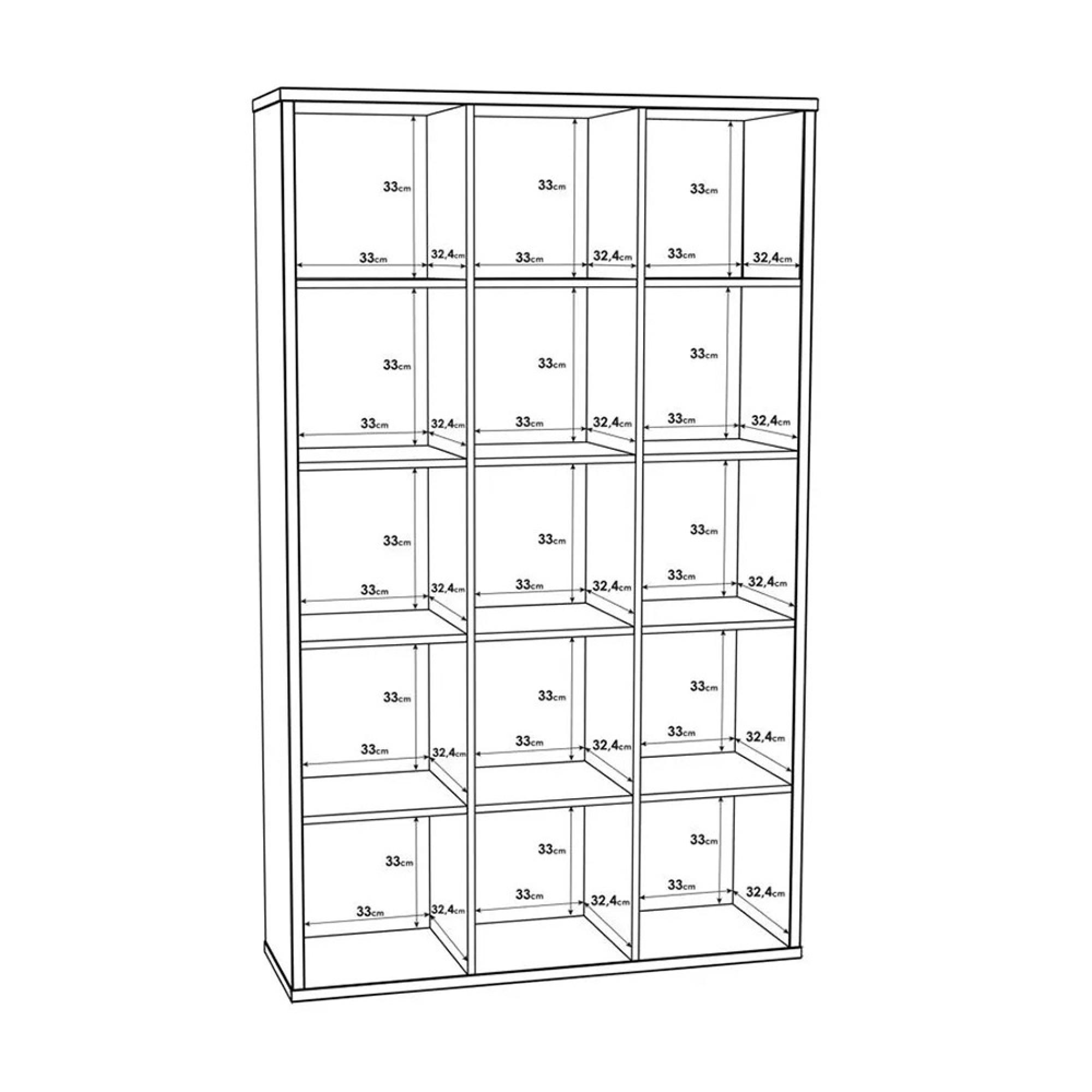 Mauro Storage Unit - 15 Open - Matt White