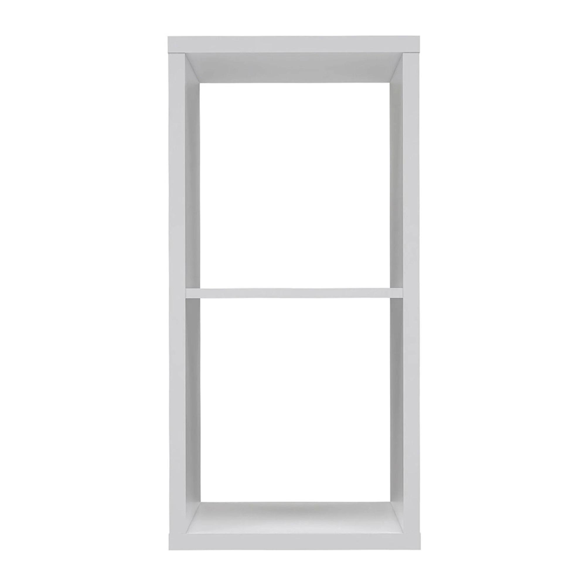 Mauro Shelving Unit - 2 Open - Matt White