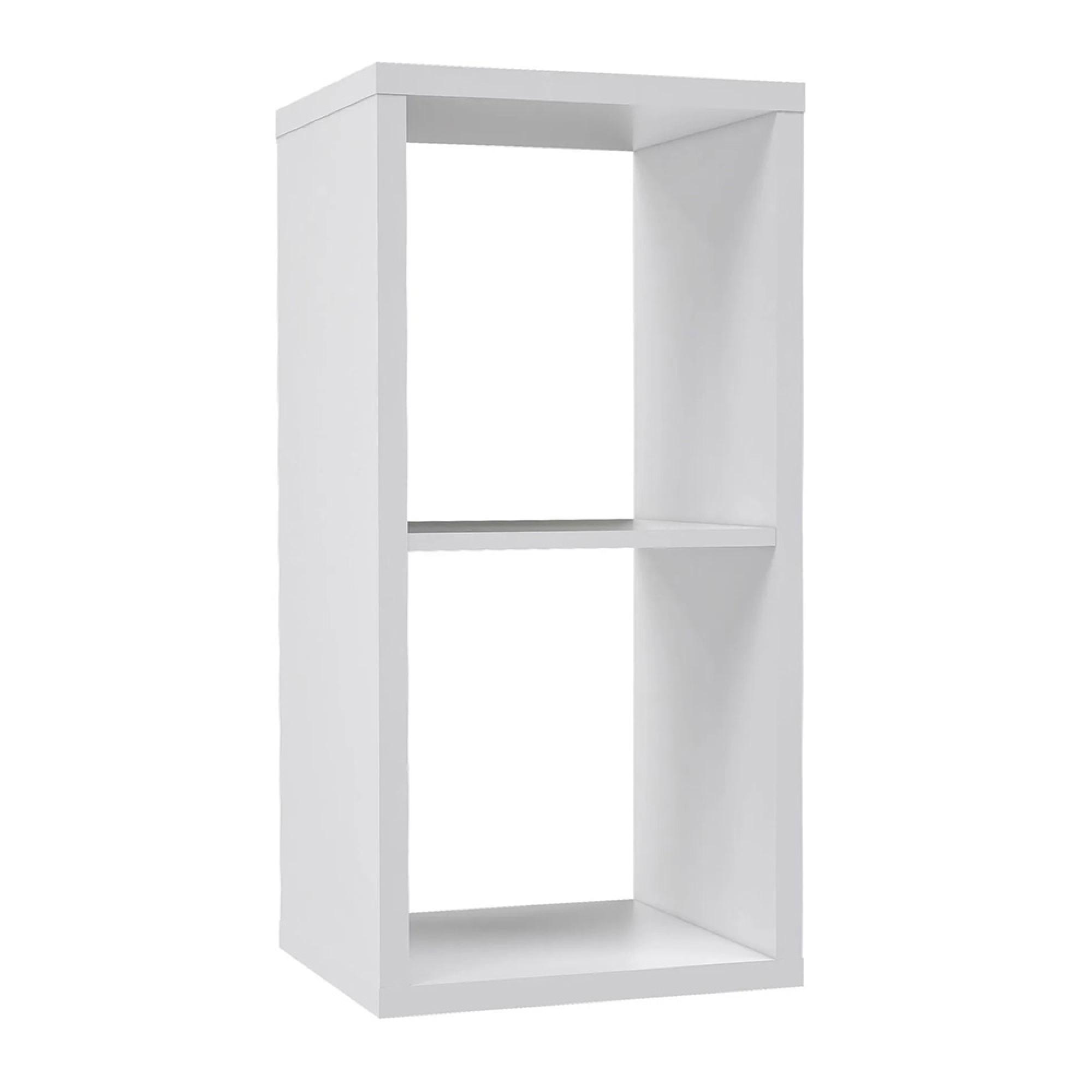 Mauro Shelving Unit - 2 Open - Matt White
