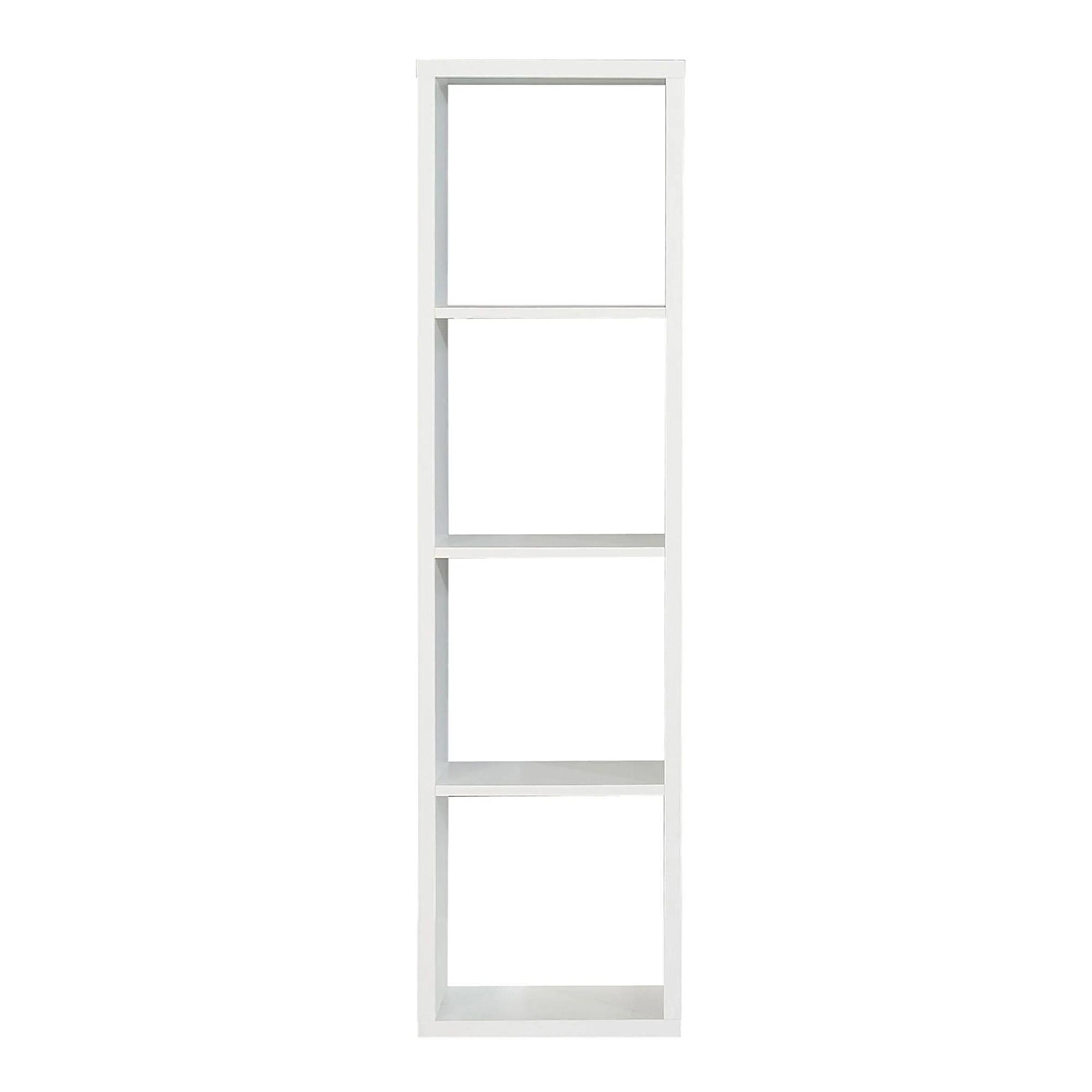 Mauro Shelving Unit - 4 Open - Matt White