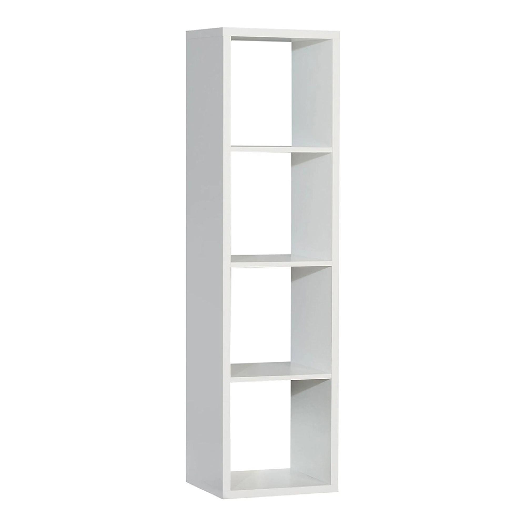 Mauro Shelving Unit - 4 Open - Matt White