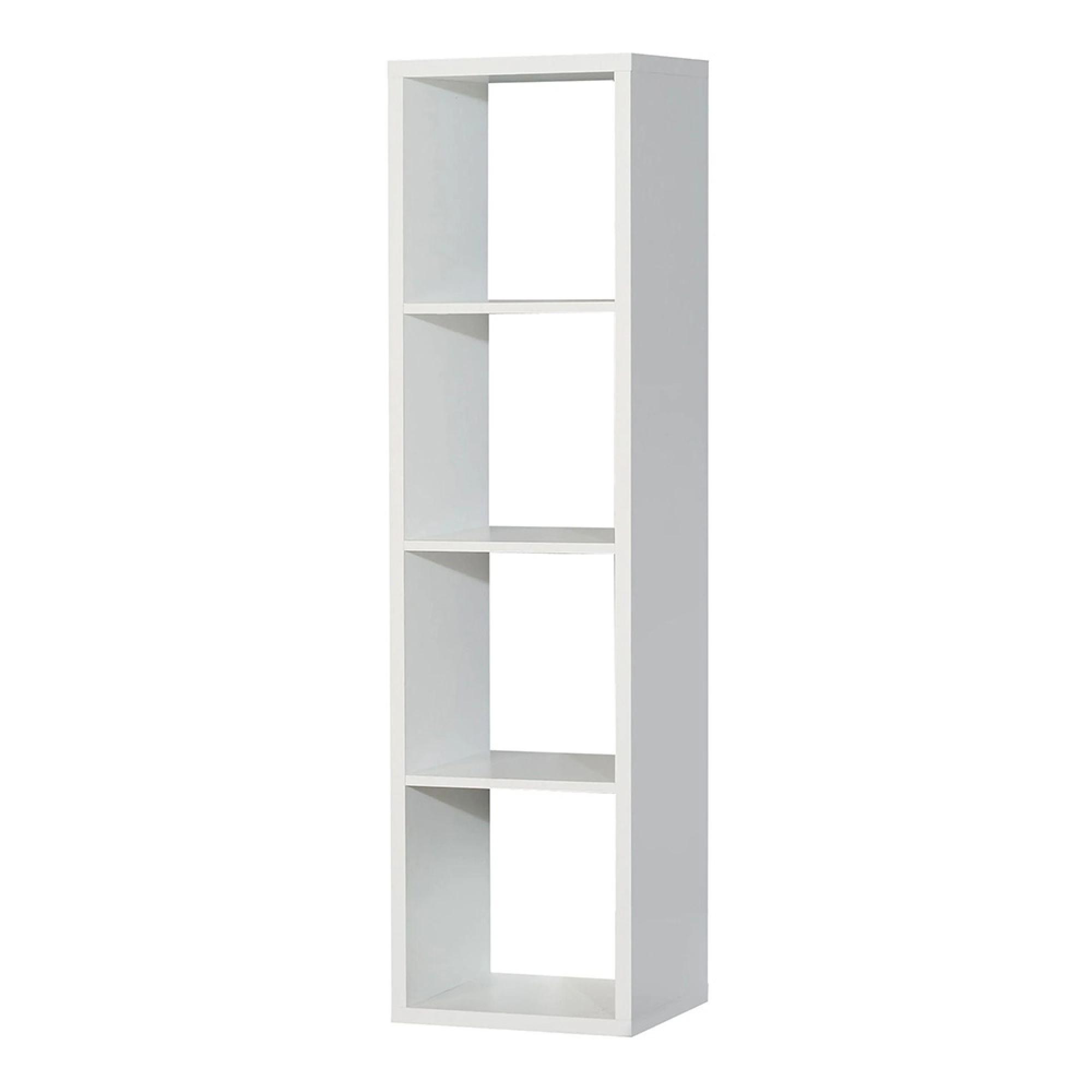 Mauro Shelving Unit - 4 Open - Matt White