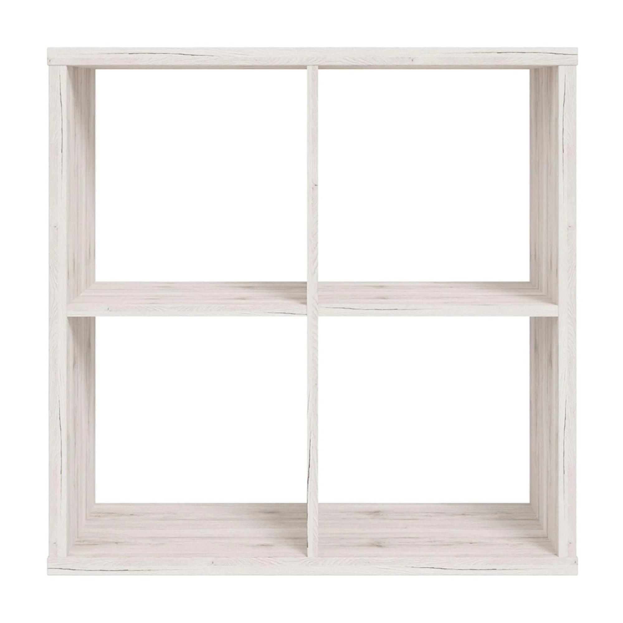 Mauro Shelving Unit - Square - 4 Open - Sand Oak