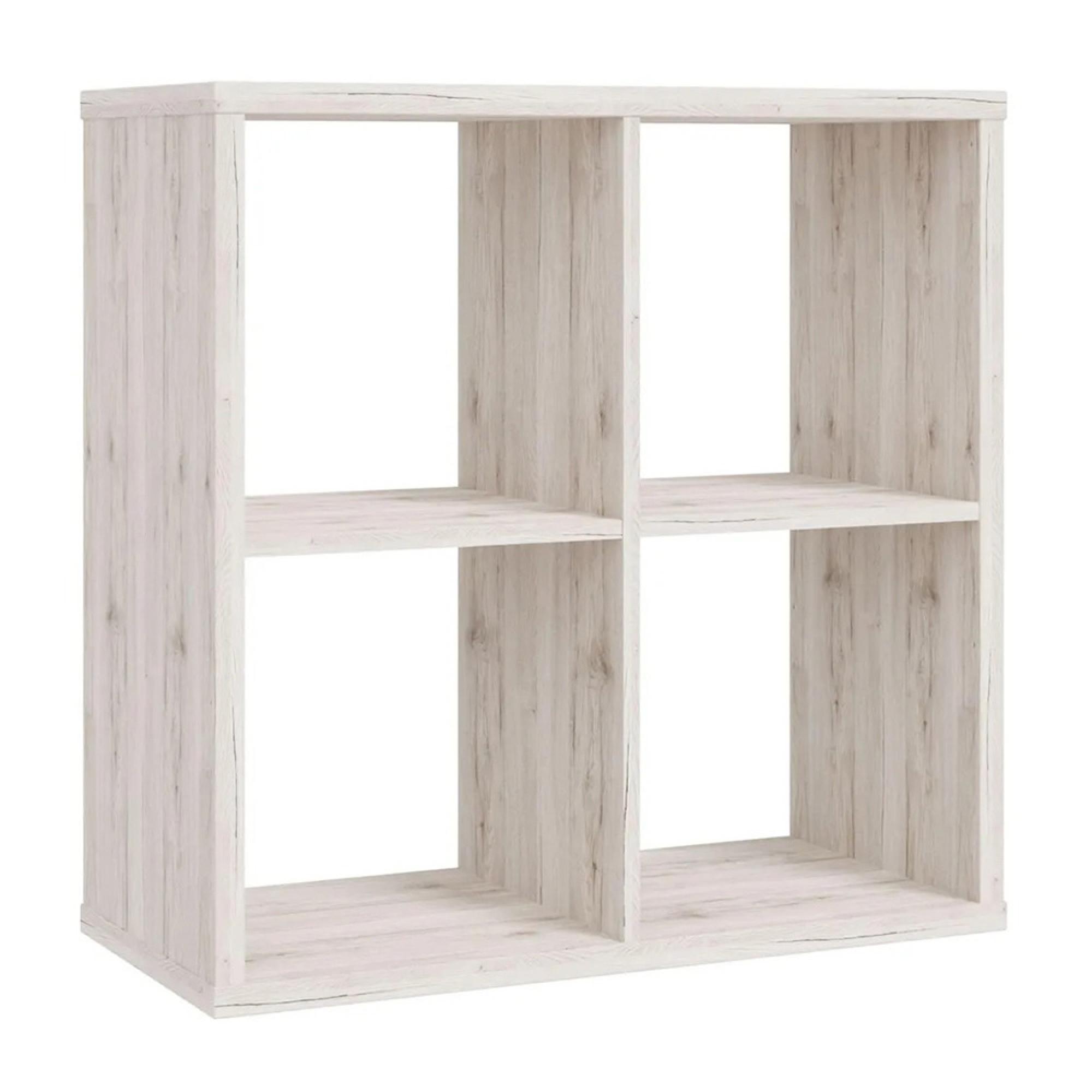 Mauro Shelving Unit - Square - 4 Open - Sand Oak