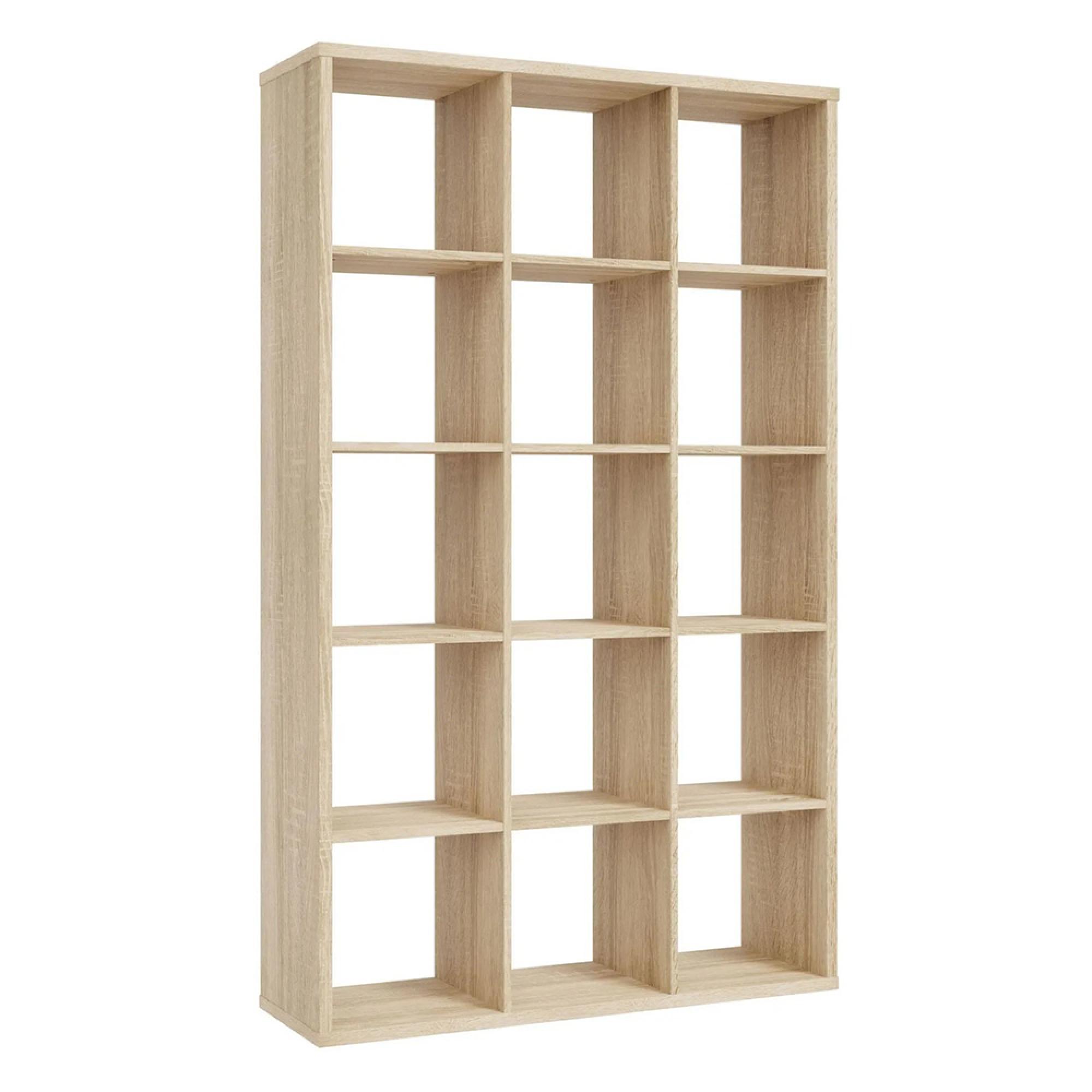 Mauro Shelving Unit - 15 Open - Sonoma Oak