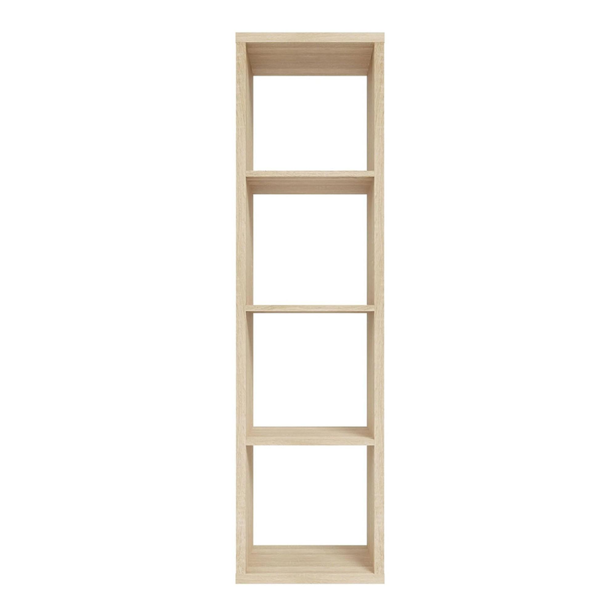 Mauro Shelving Unit - 4 Open - Sonoma Oak