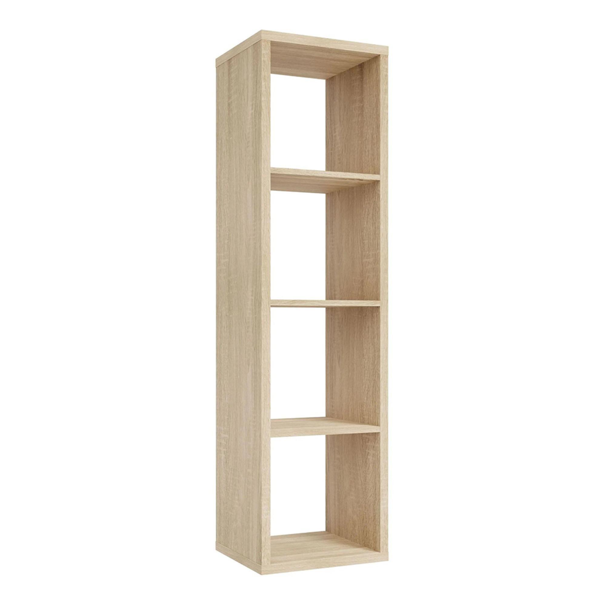 Mauro Shelving Unit - 4 Open - Sonoma Oak