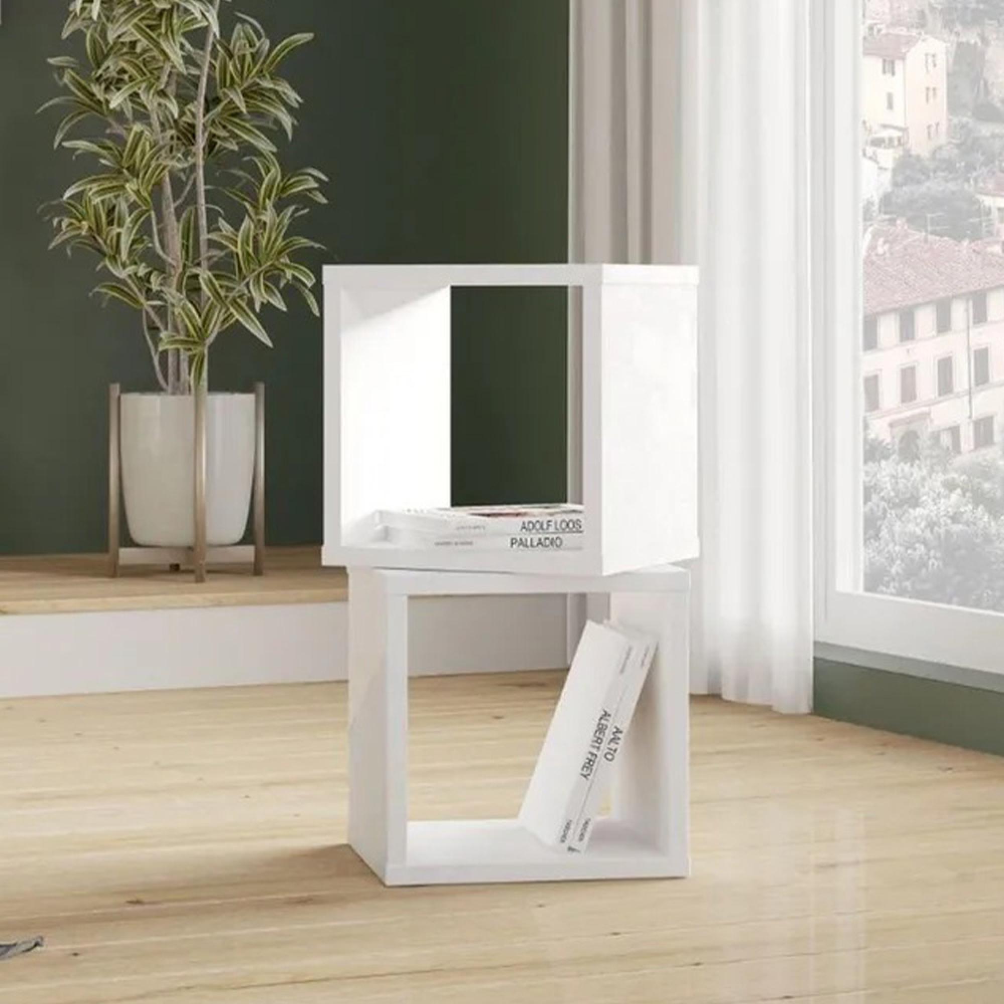 Mauro Storage Unit - Single - Open - White Gloss