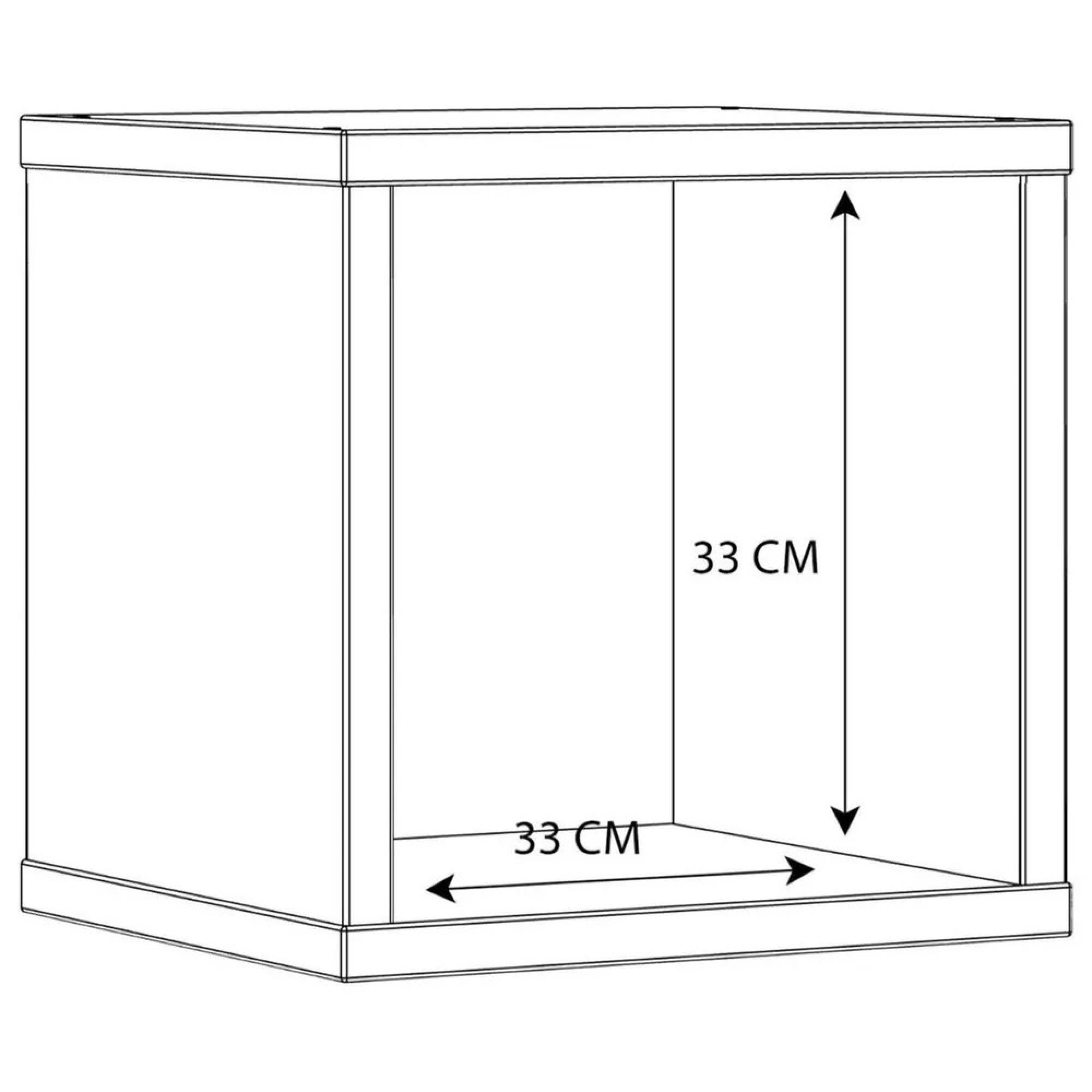 Mauro Storage Unit - Single - Open - White Gloss