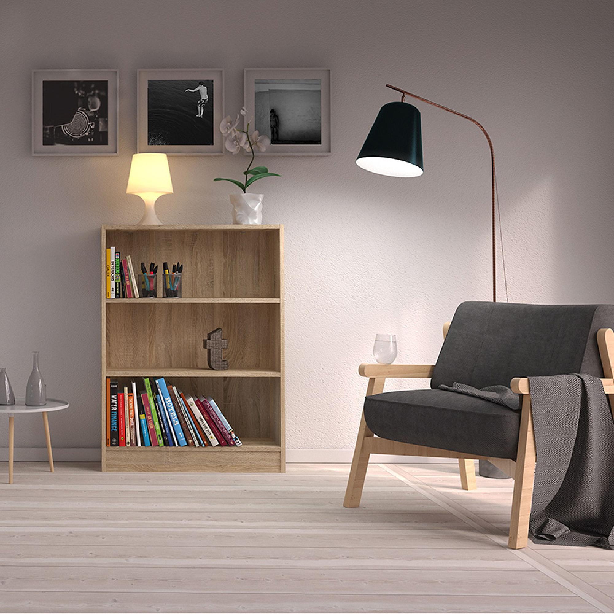 Basic Bookcase - 79cm - Oak