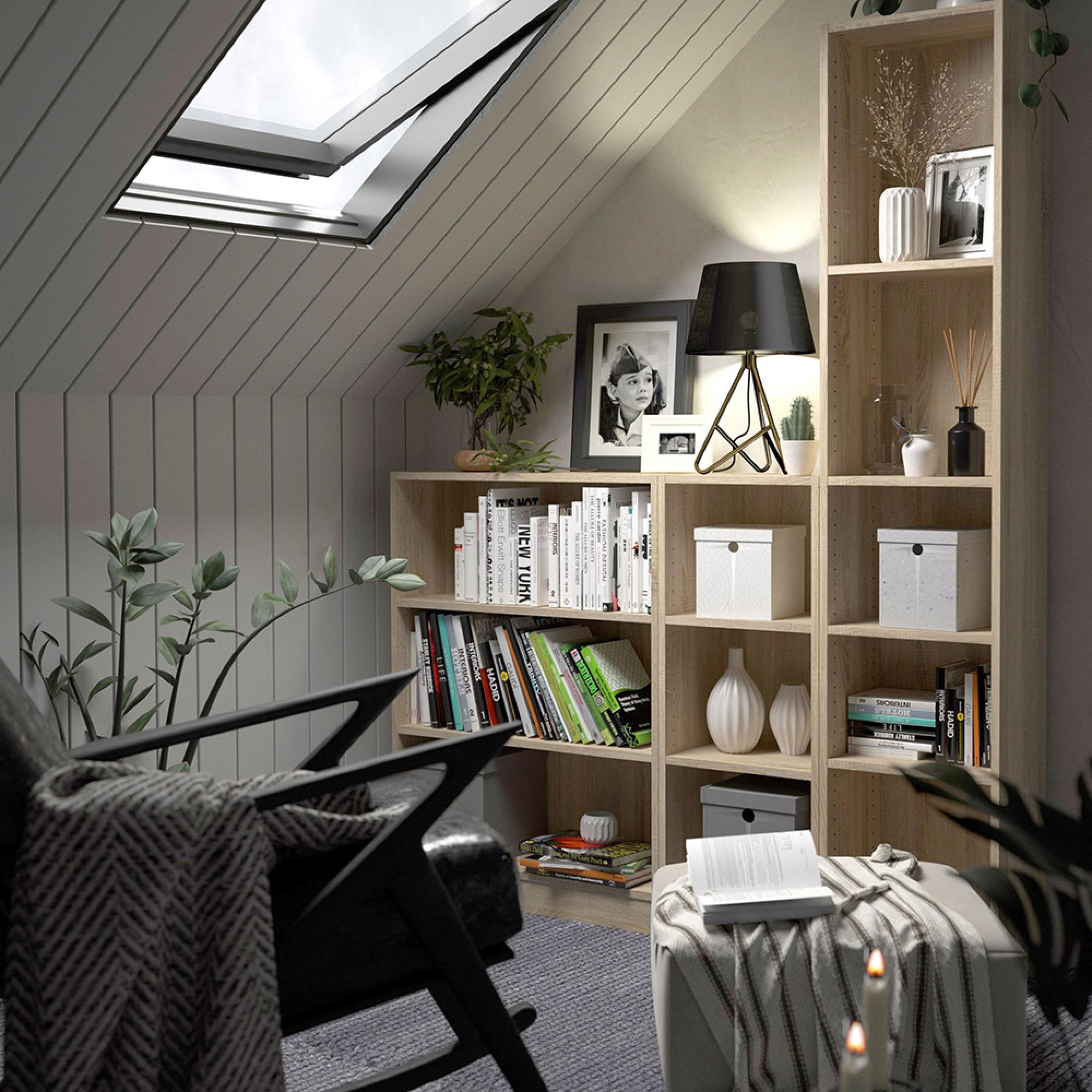 Basic Bookcase - 79cm - Oak