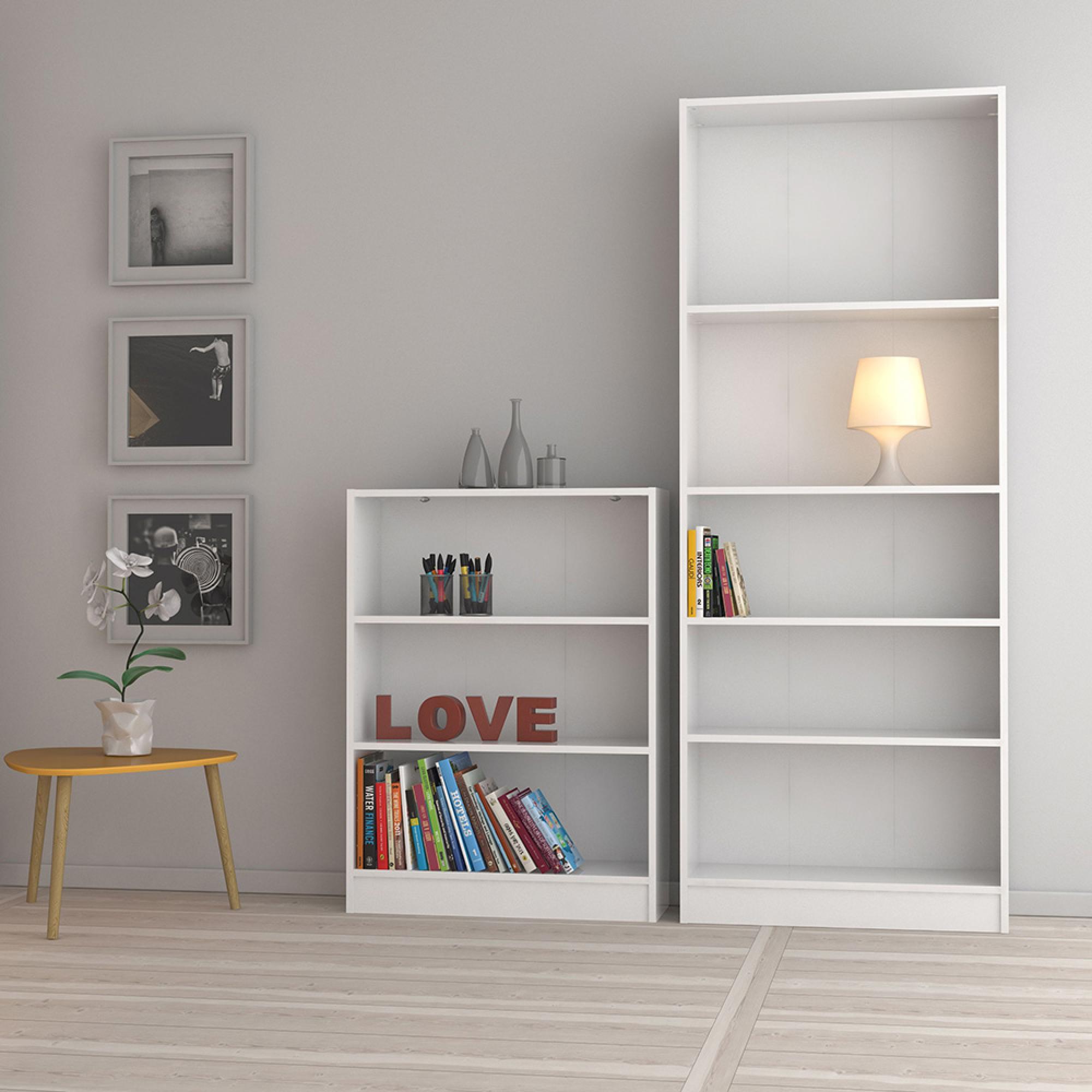 Basic Bookcase - 79cm - White