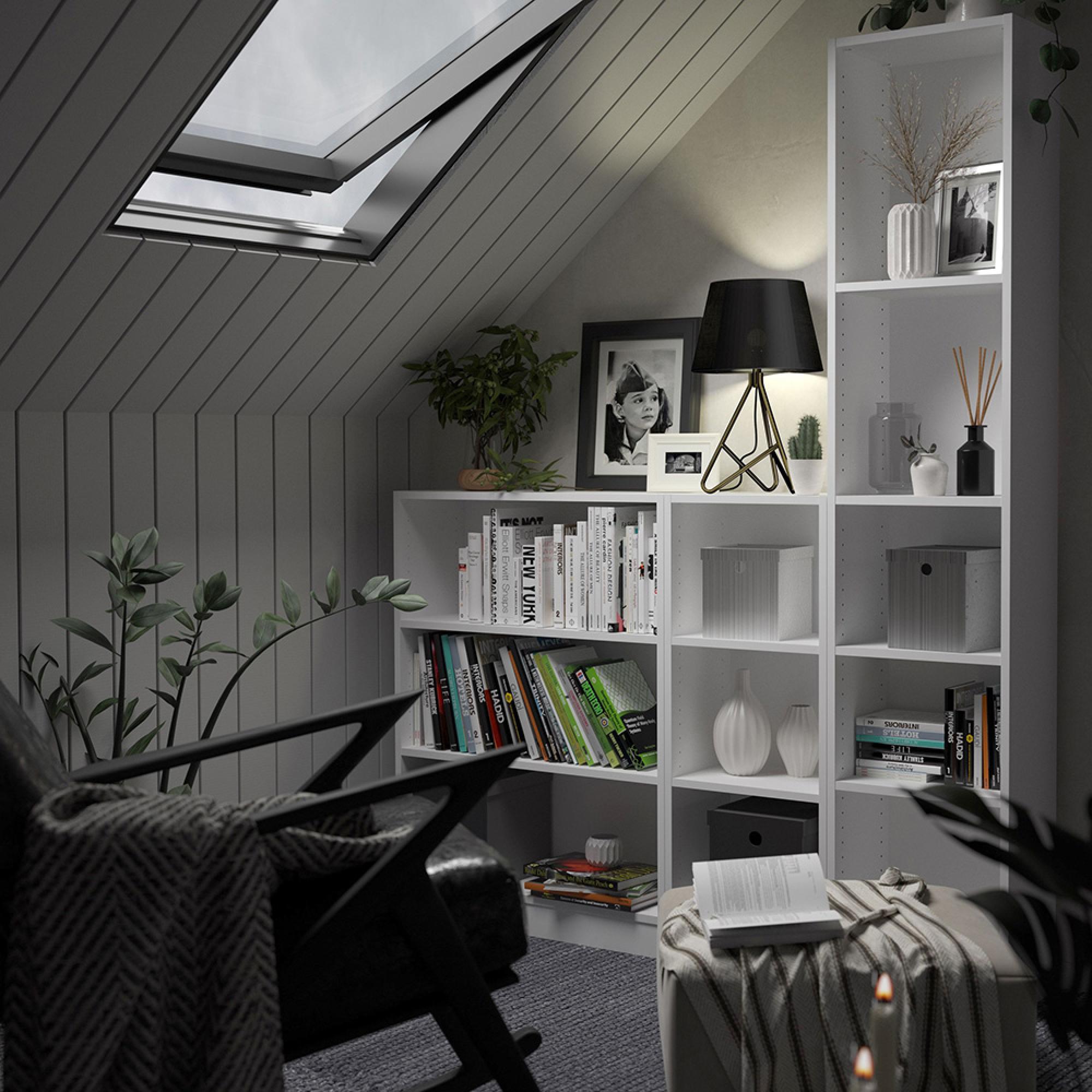 Basic Bookcase - 79cm - White