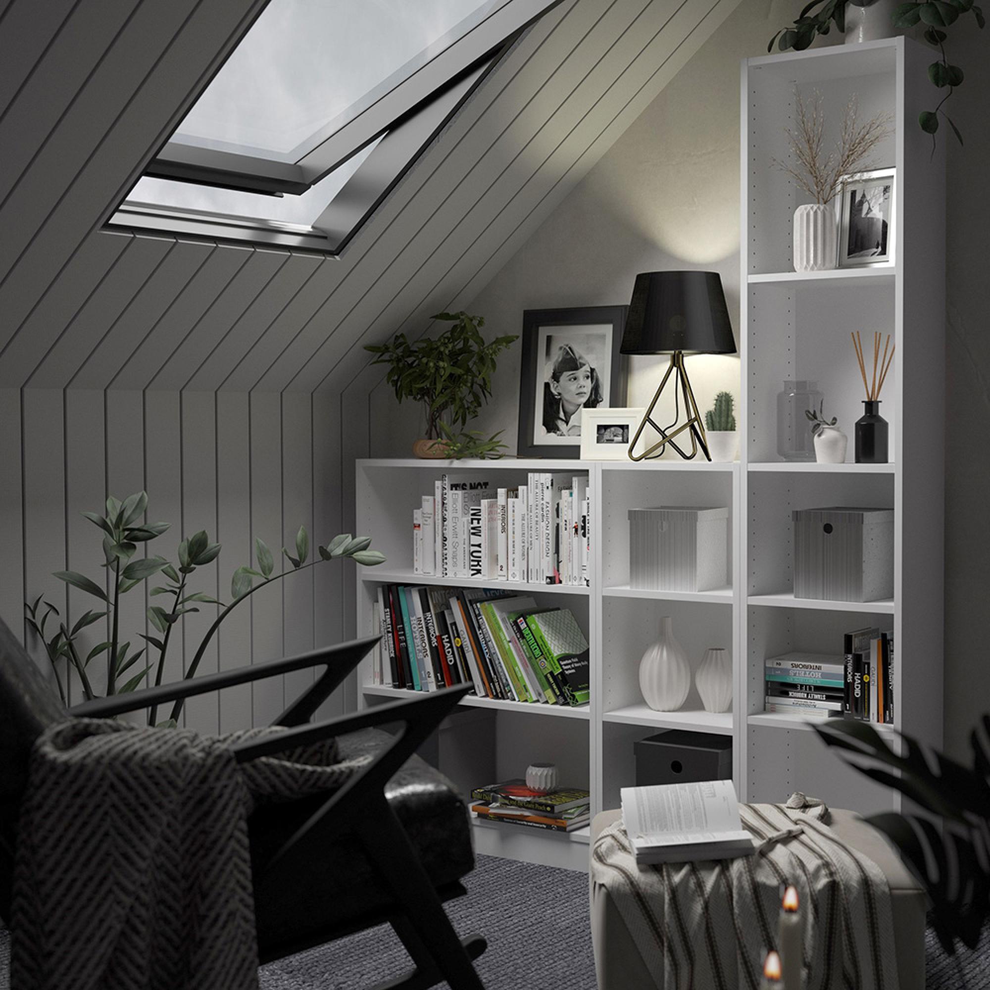 Basic Bookcase - 79cm - White