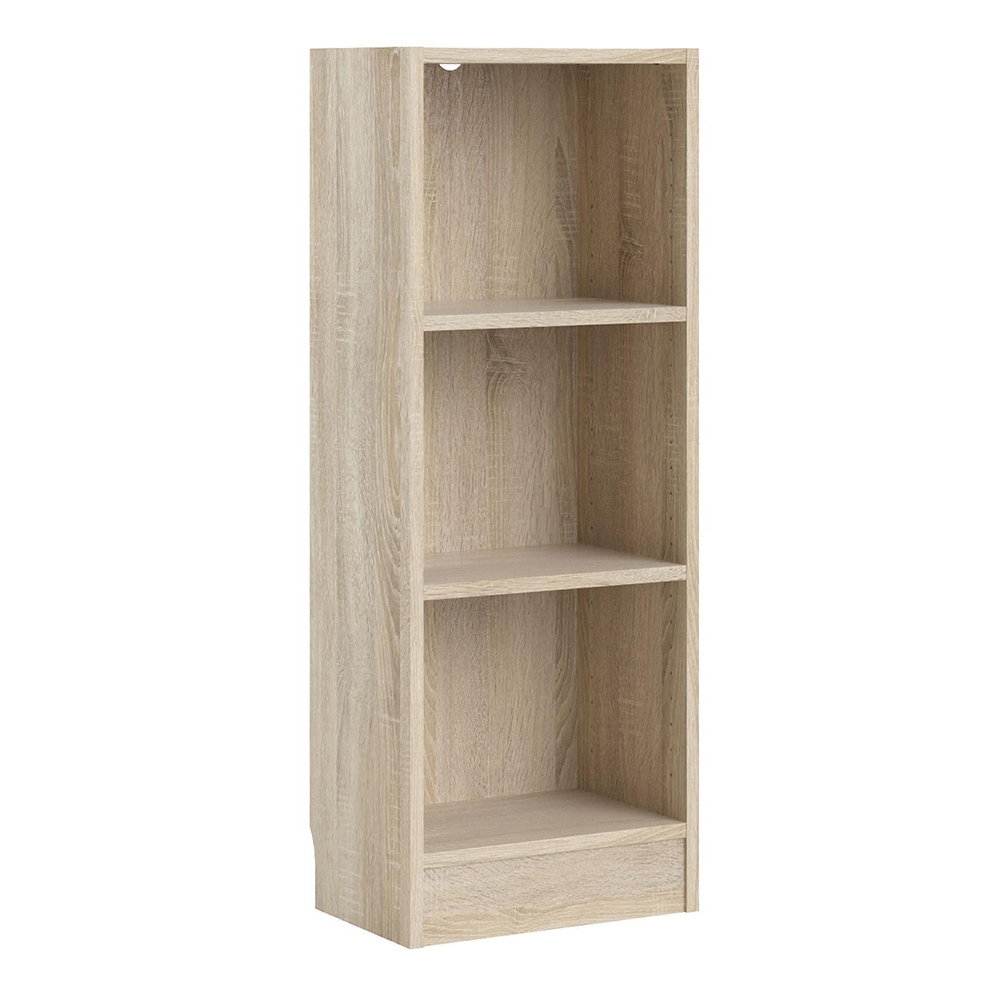 Basic Bookcase - Low - Oak