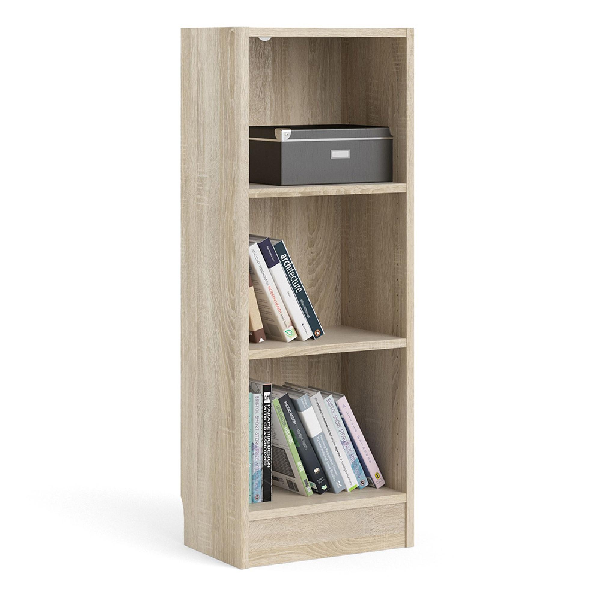Basic Bookcase - Low - Oak