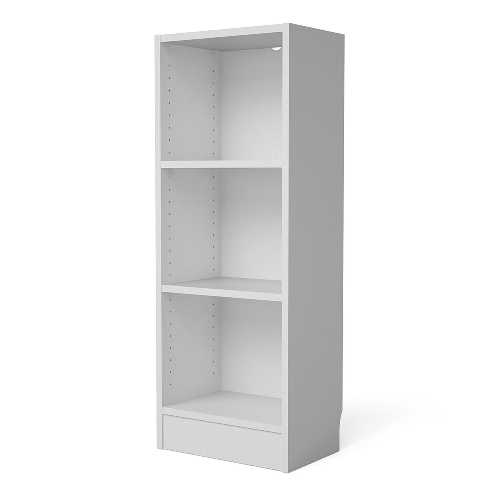 Basic Bookcase - Low - White