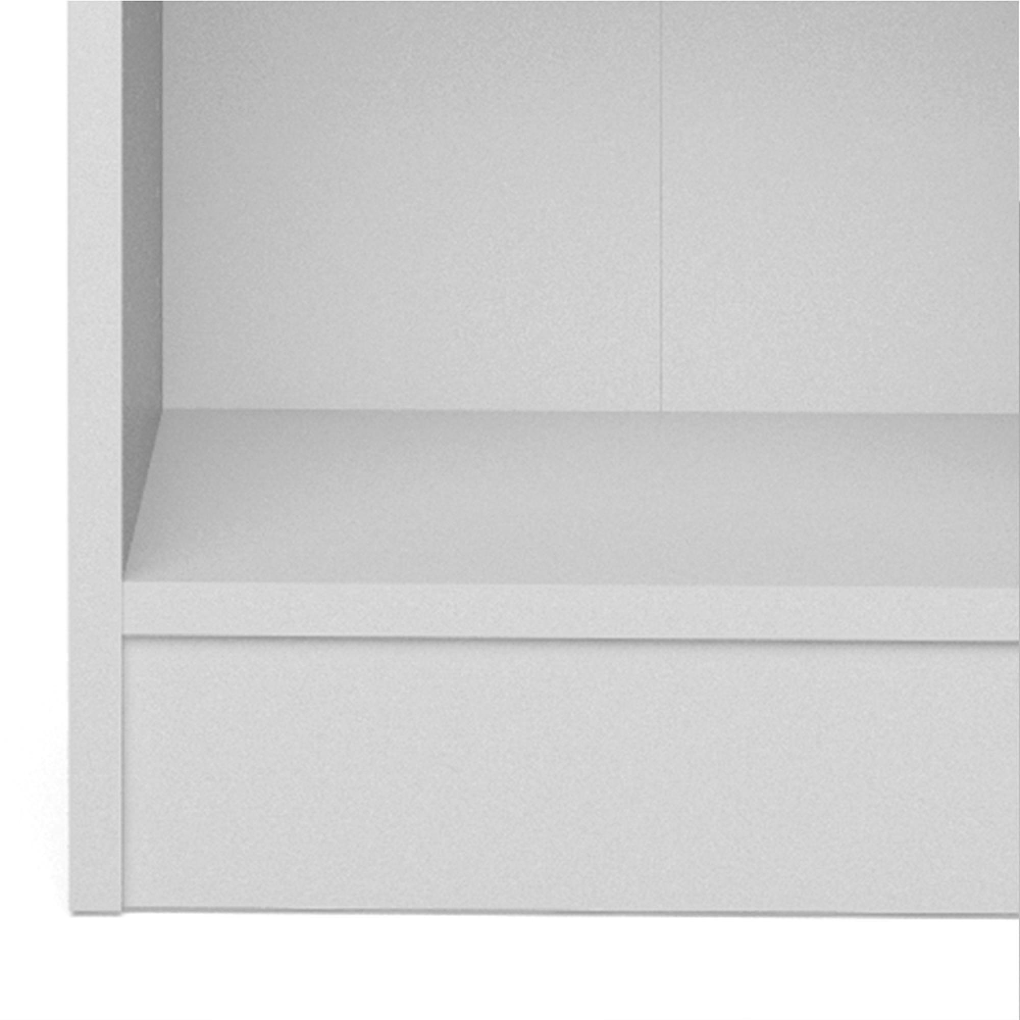Basic Bookcase - Low - White