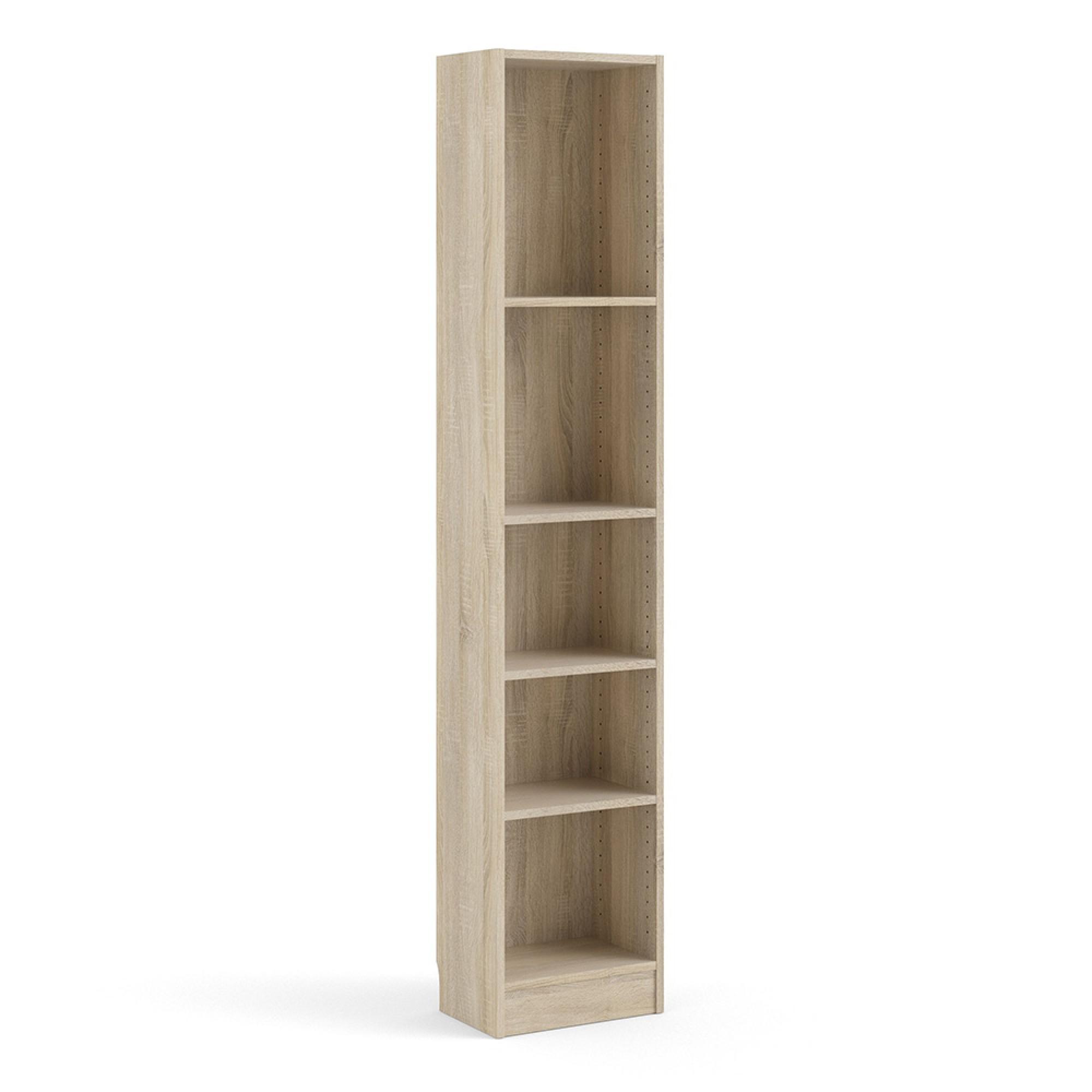 Basic Bookcase - Narrow - Oak