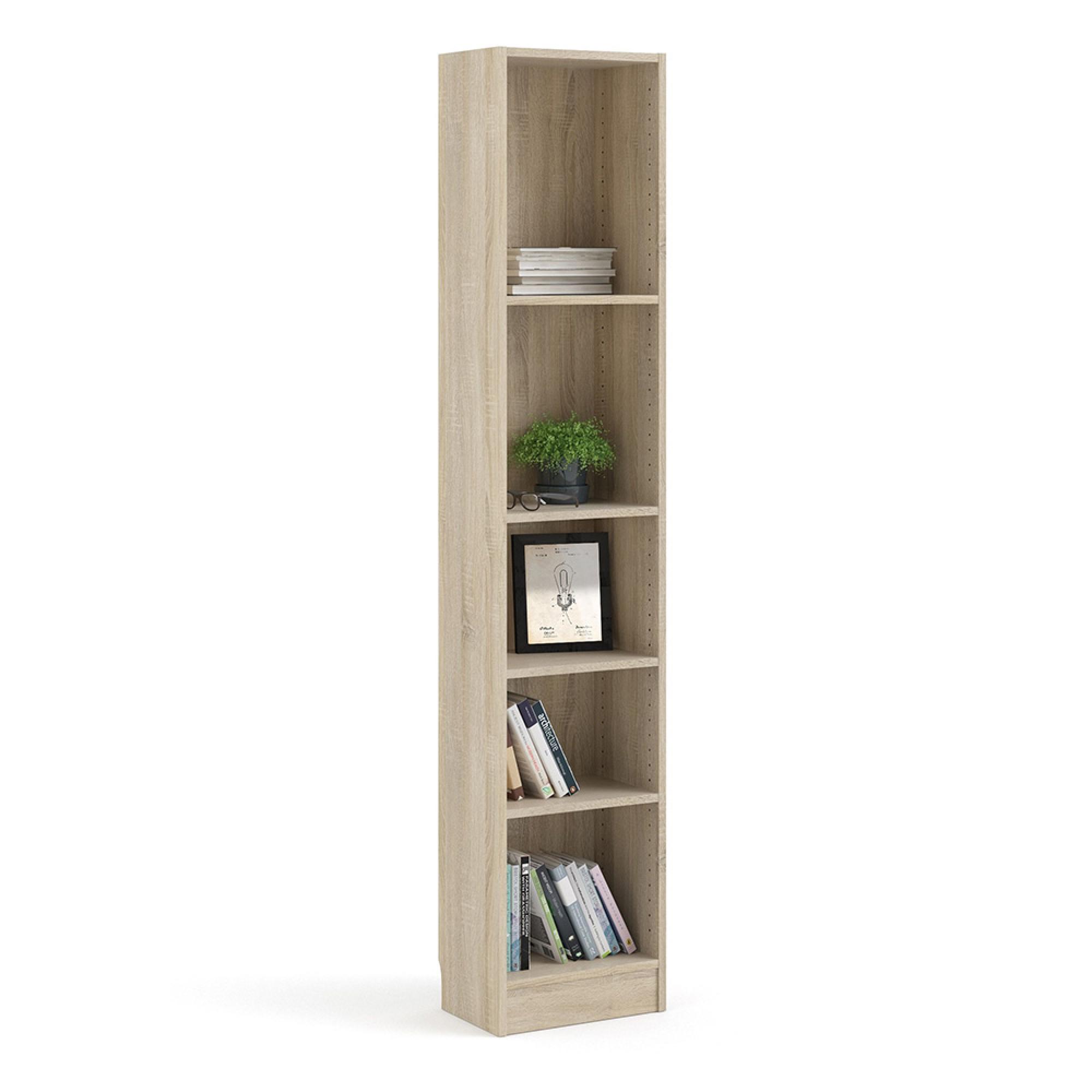 Basic Bookcase - Narrow - Oak