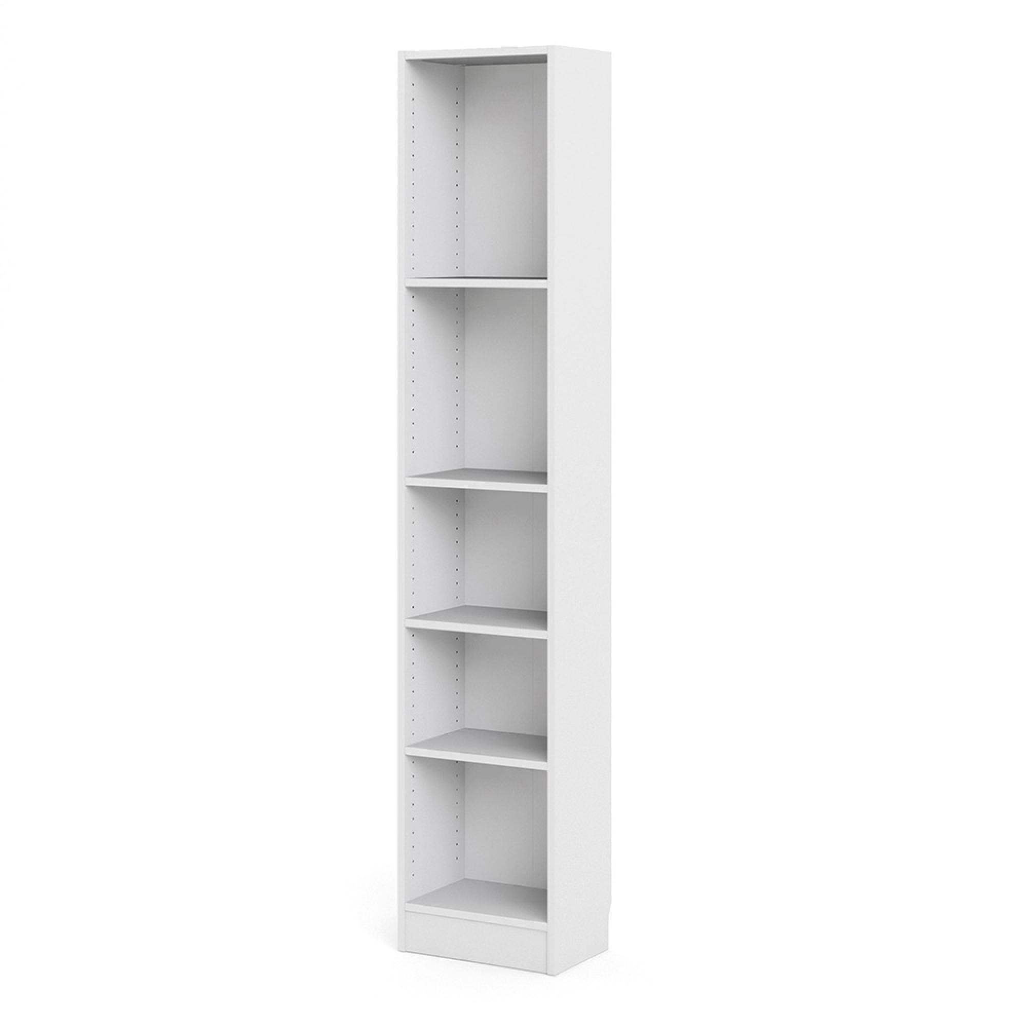 Basic Bookcase - Narrow - White