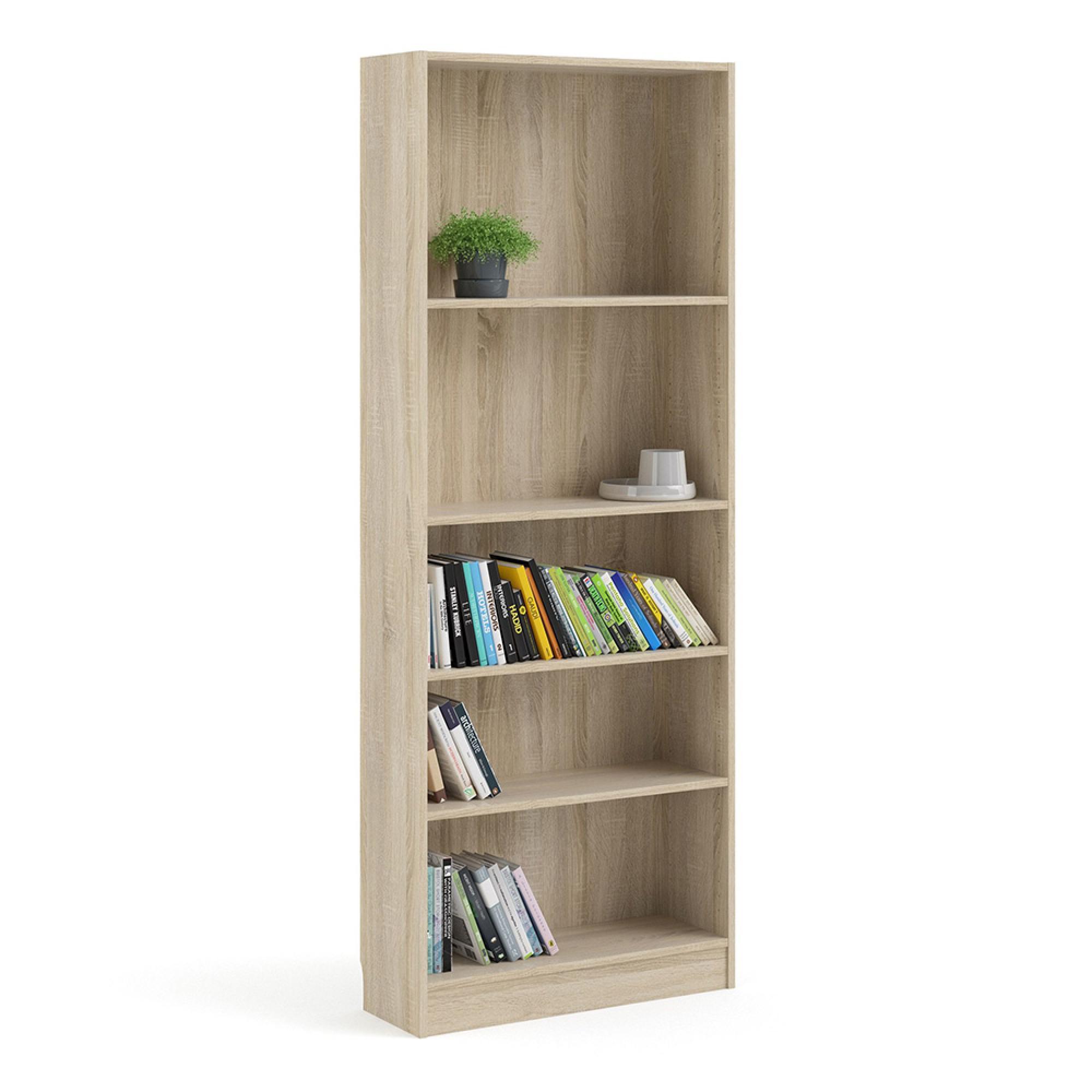 Basic Bookcase - Wide - Oak